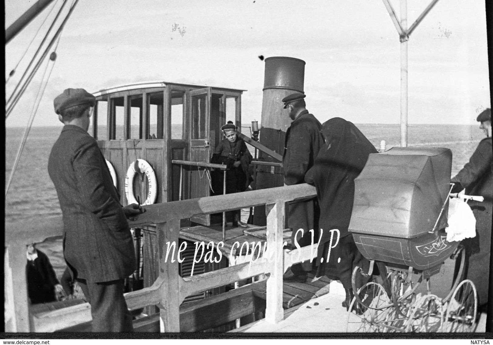 33 ARCACHON NEGATIF Plaque De Verre PHOTO BATEAU LE COURRIER DU CAP Vers 1918  PAS CARTE POSTALE - Arcachon