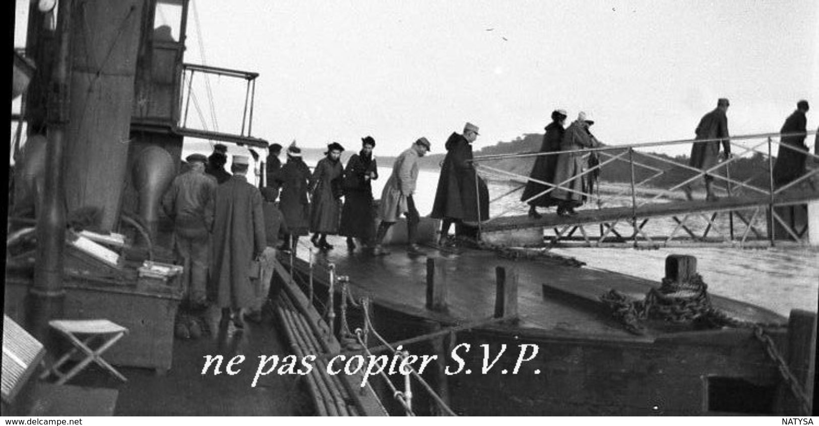 33 ARCACHON NEGATIF Plaque De Verre PHOTO BATEAU LE COURRIER DU CAP Vers 1918  PAS CARTE POSTALE - Arcachon