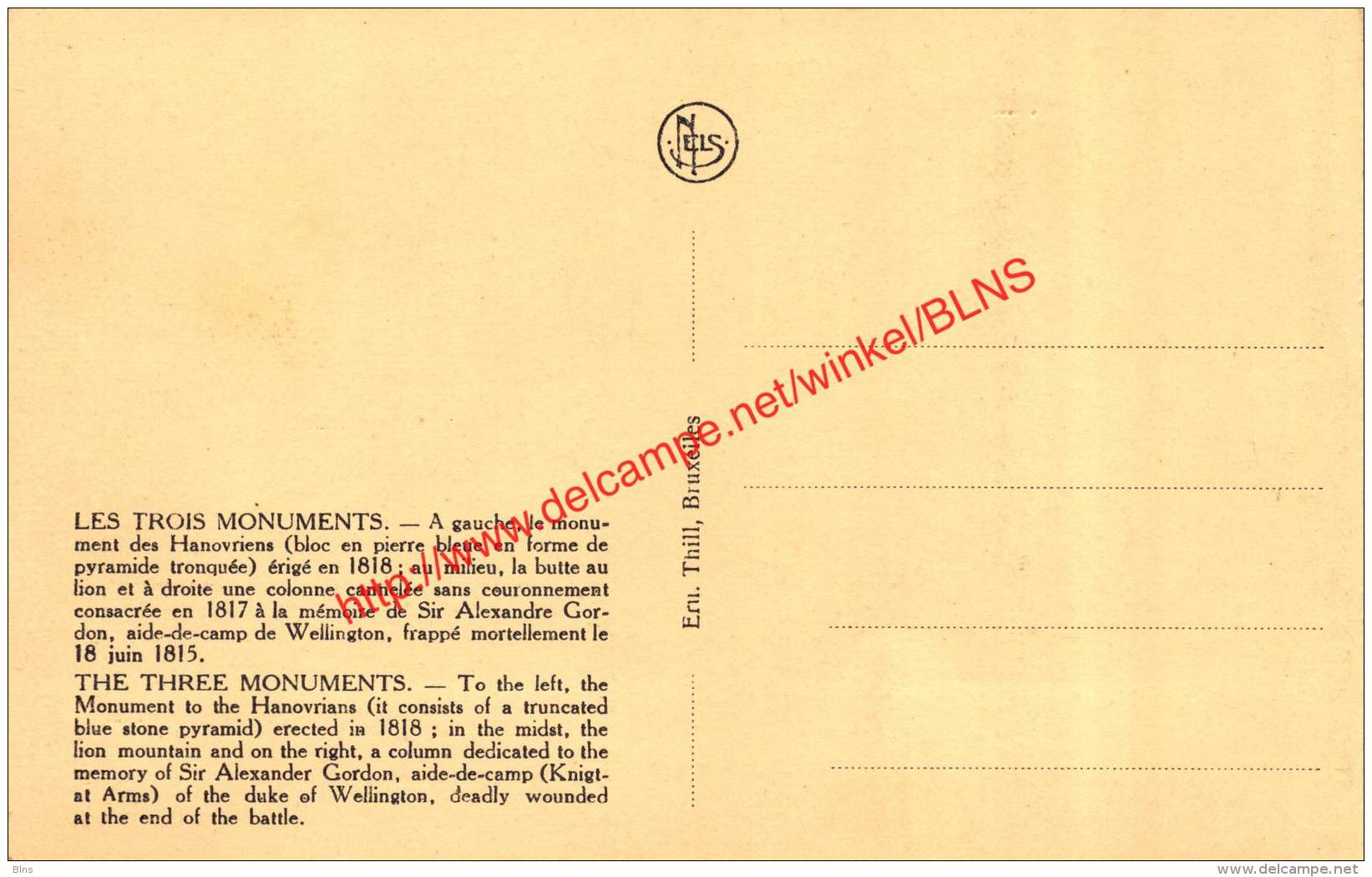 The Three Monument - Waterloo - Waterloo