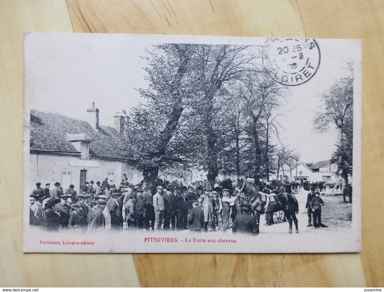 45 PITHIVIERS - LA FOIRE AUX CHEVAUX 1908 - Pithiviers