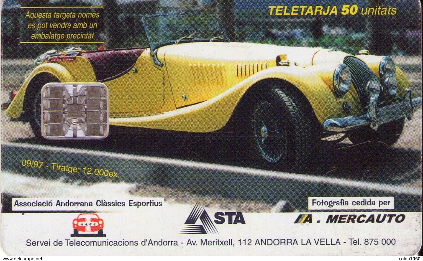 ANDORRA. AD-STA-0080. FERRARI. 1997-09. 12000 Ex. (066) - Andorra