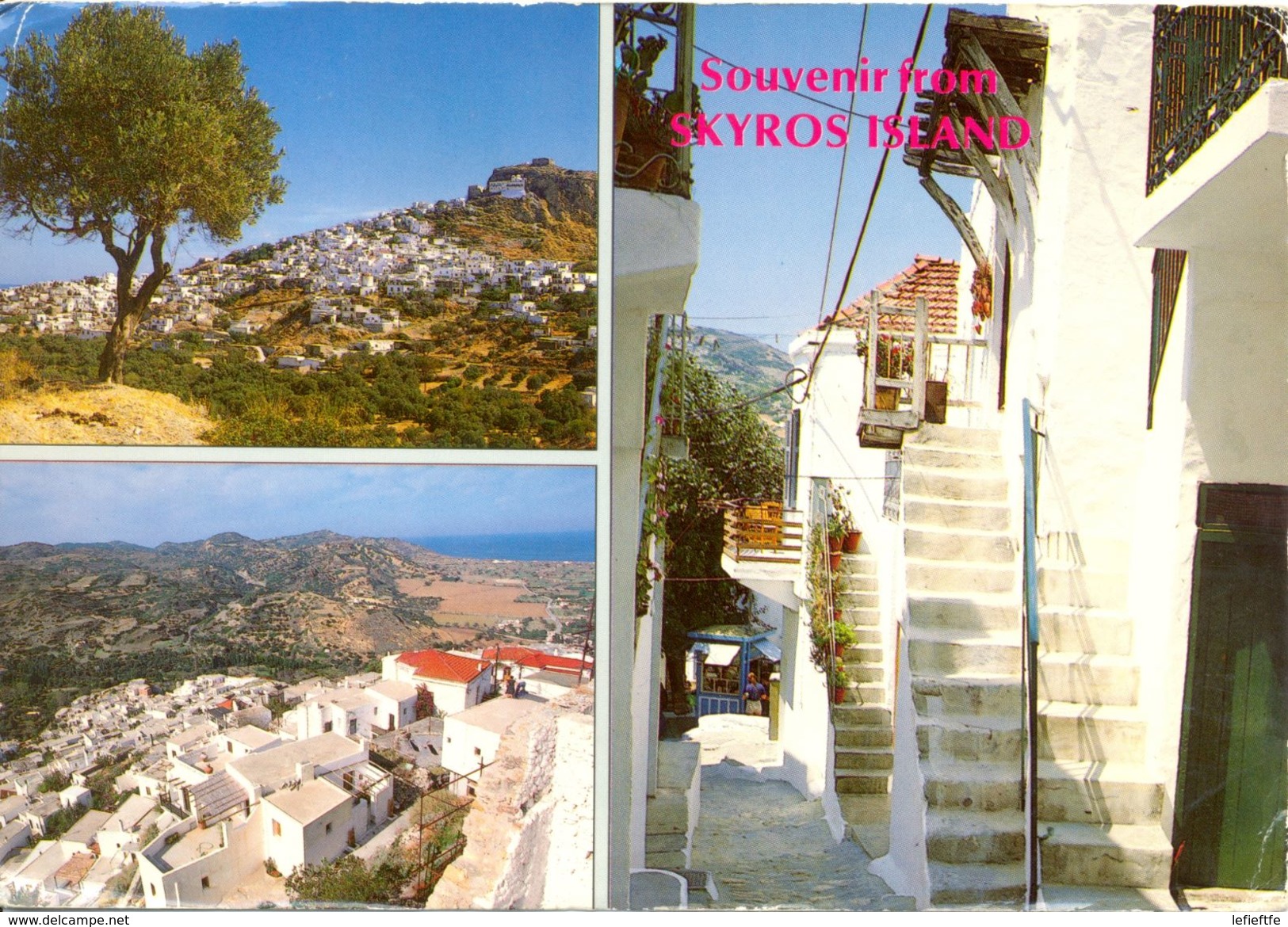 Grèce - Skyros - Images Pittoresques - Multivues - Hannibal - Ecrite, Timbrée - 3007 - Grecia