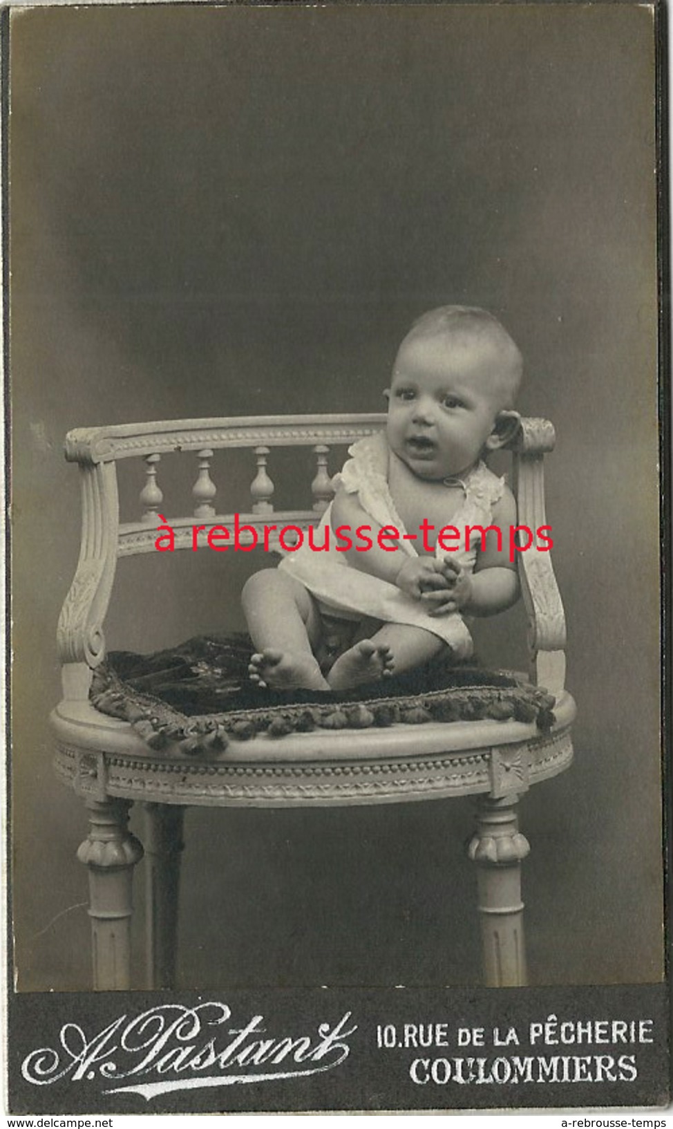 CDV Par Le Photographe A. Pastant Rue De La Pêcherie à Coulommiers-bébé - Oud (voor 1900)
