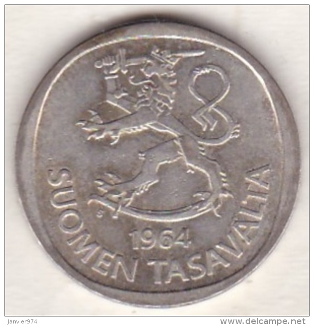 Finlande . 1 Markka 1964 . Argent - Finland