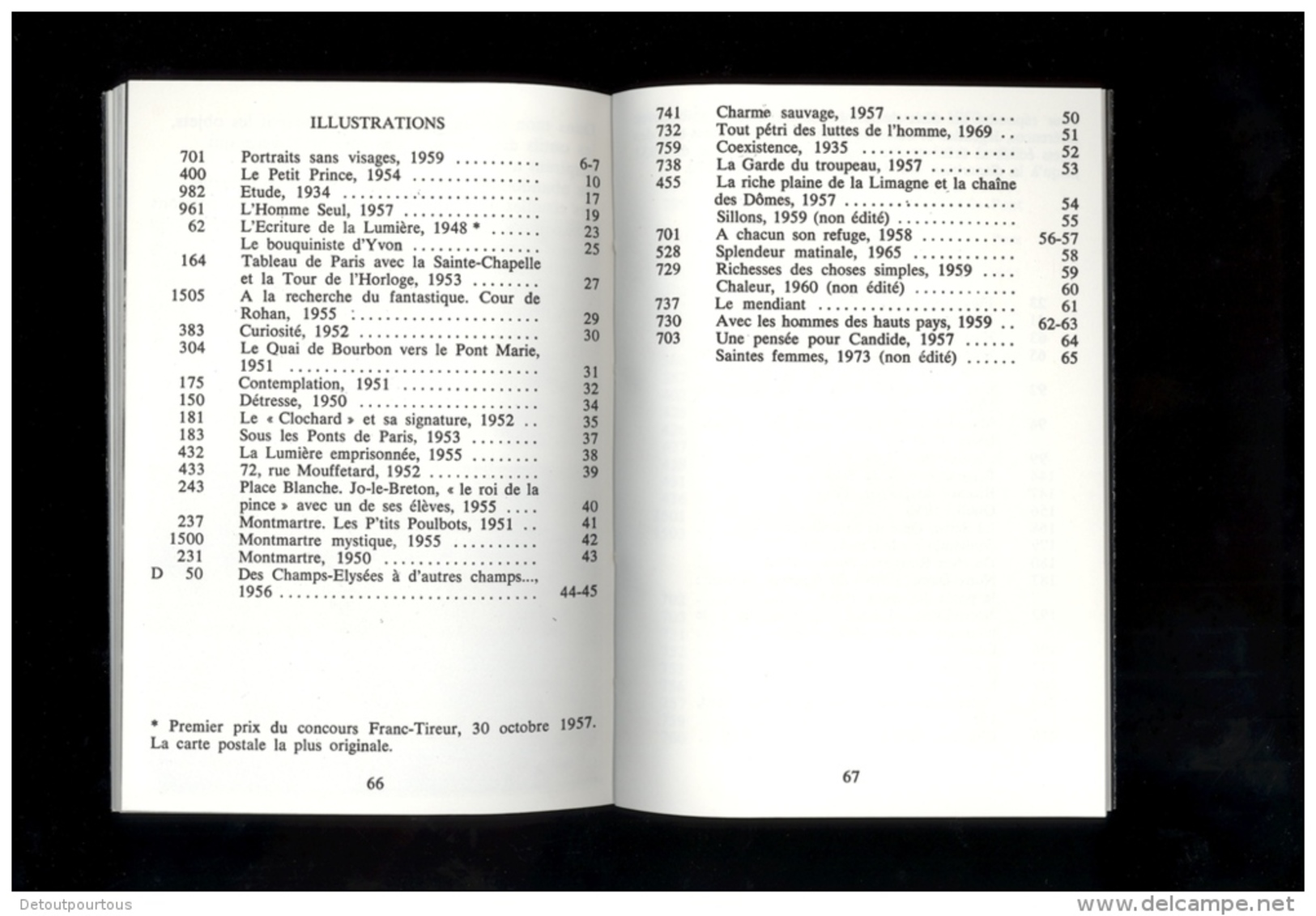 ALBERT MONIER " La Carte Postale Devrait être à La Photographie Ce Que Le Disque Est à La Musique "  1967 - Livres & Catalogues