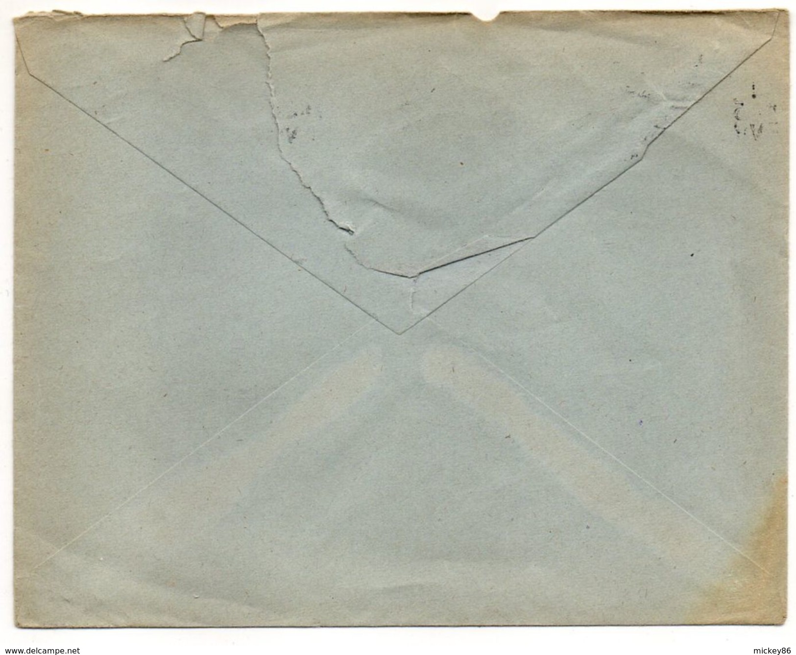 1949--lettre De FLERS DE L'ORNE-61 Pour PARIS-75-type Marianne Gandon-cachet Krag+personnalisée J.BOULIERE - 1921-1960: Modern Period