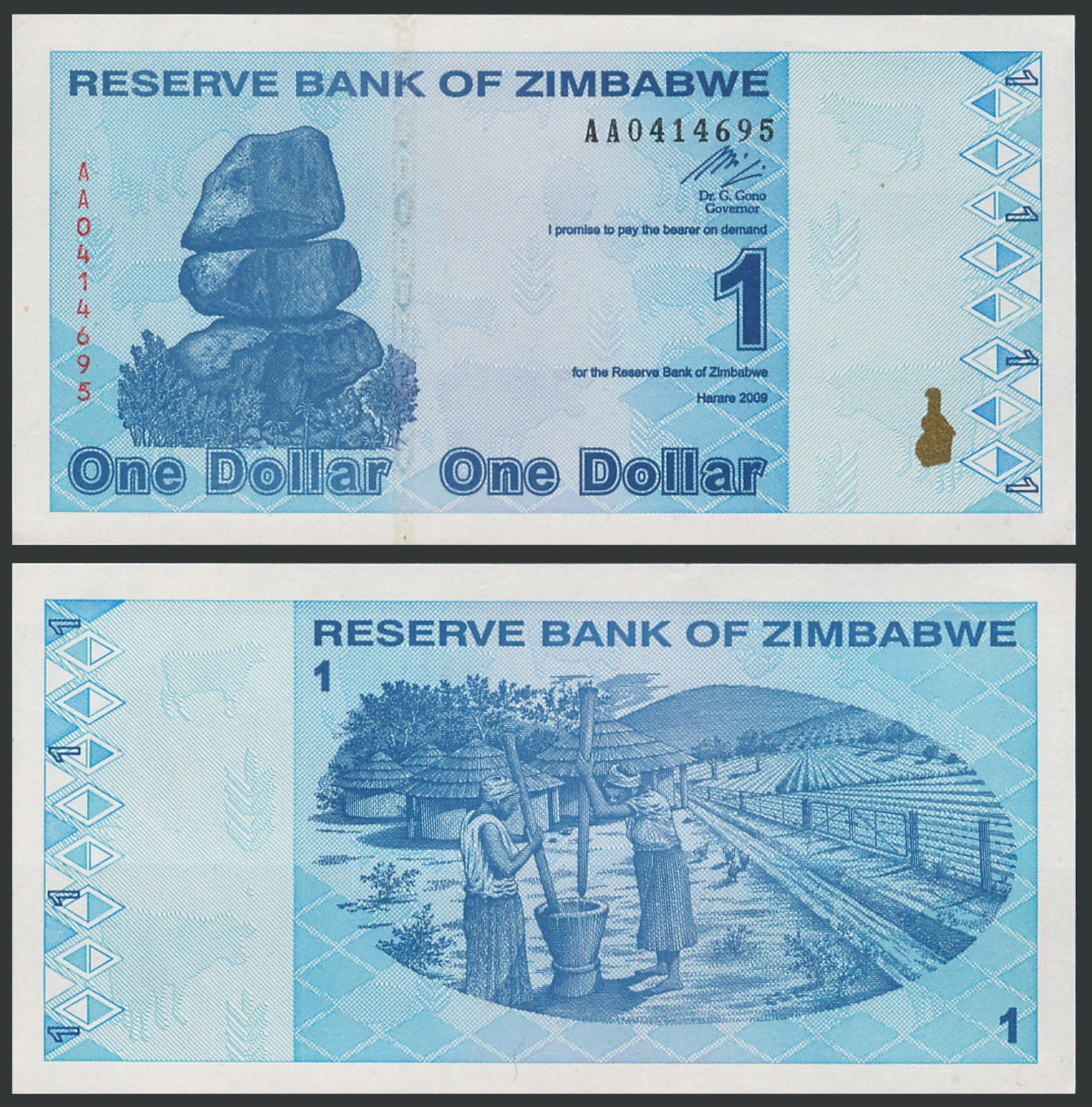 Zimbabwe / 2009 / P.: 92 / Dollar / UNC - Zimbabwe