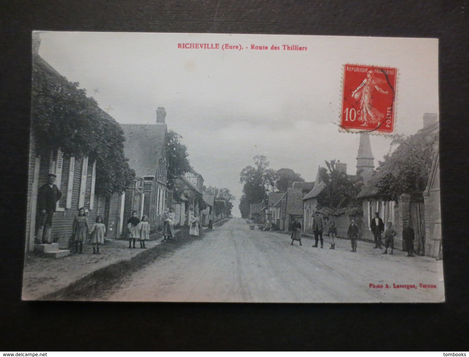 27 - Richeville - CPA - Route De Thillers - Photo A. Lavergne , Vernon - 1916 - TBE - - Other & Unclassified