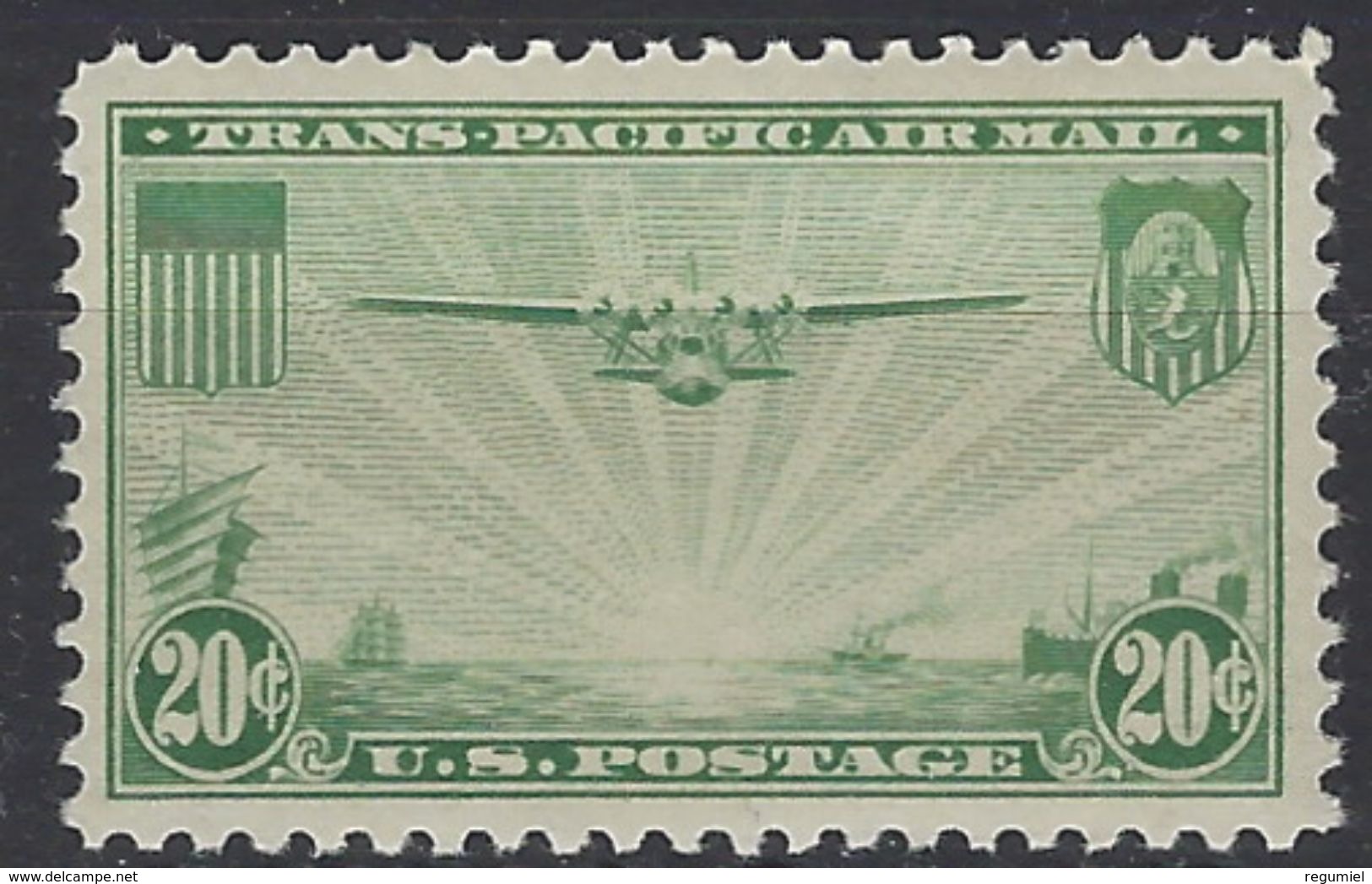 Estados Unidos Aereo 022 ** MNH. 1937 - 1b. 1918-1940 Unused