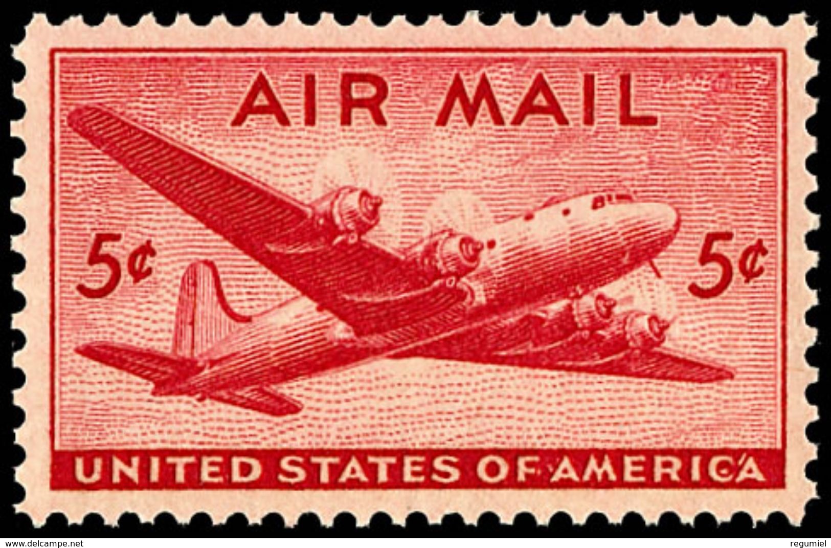 Estados Unidos Aereo 033 ** MNH. 1946 - 1b. 1918-1940 Unused