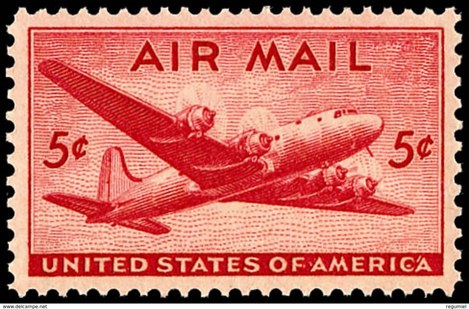 Estados Unidos Aereo 033 ** MNH. 1946 - 1b. 1918-1940 Ungebraucht