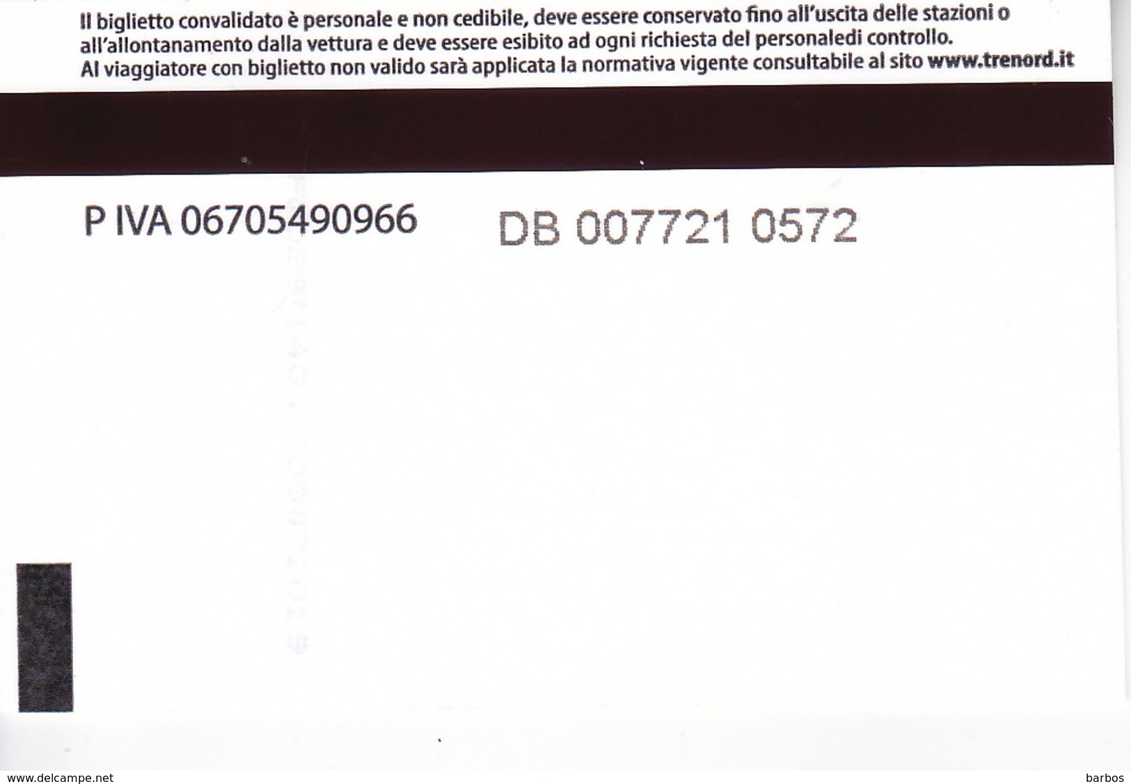 Italy , Milano - Garbagnate Parco Delle Groane , Railway Ticket , 2017 , Used - Europe