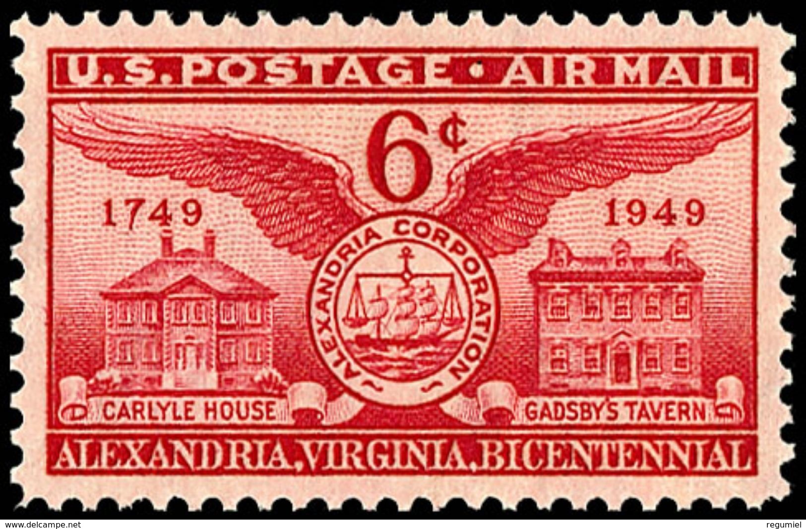 Estados Unidos Aereo 040 ** MNH. 1949 - 1b. 1918-1940 Ungebraucht