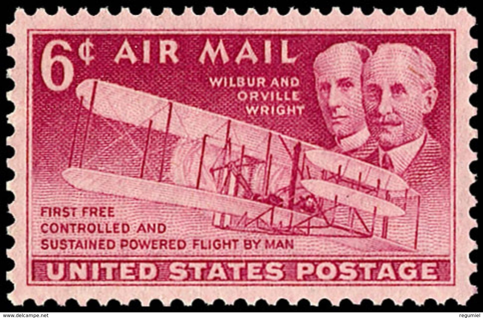 Estados Unidos Aereo 044 ** MNH. 1949 - 1b. 1918-1940 Unused