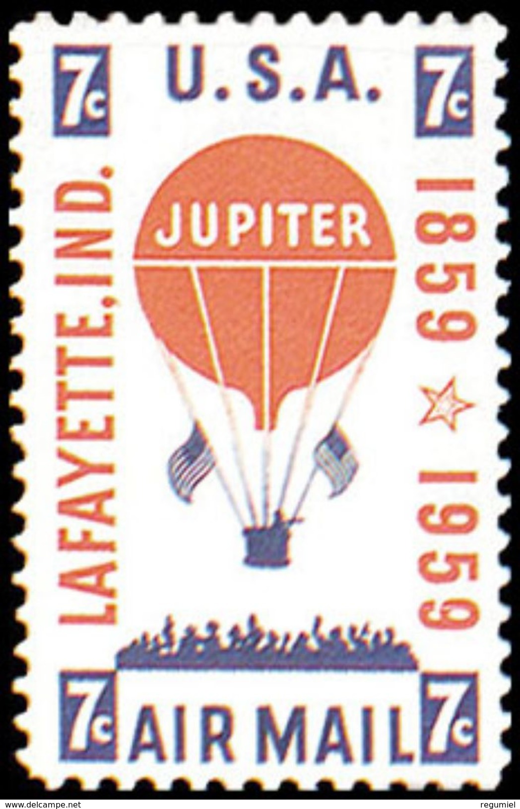 Estados Unidos Aereo 053 ** MNH. 1959 - 1b. 1918-1940 Nuovi