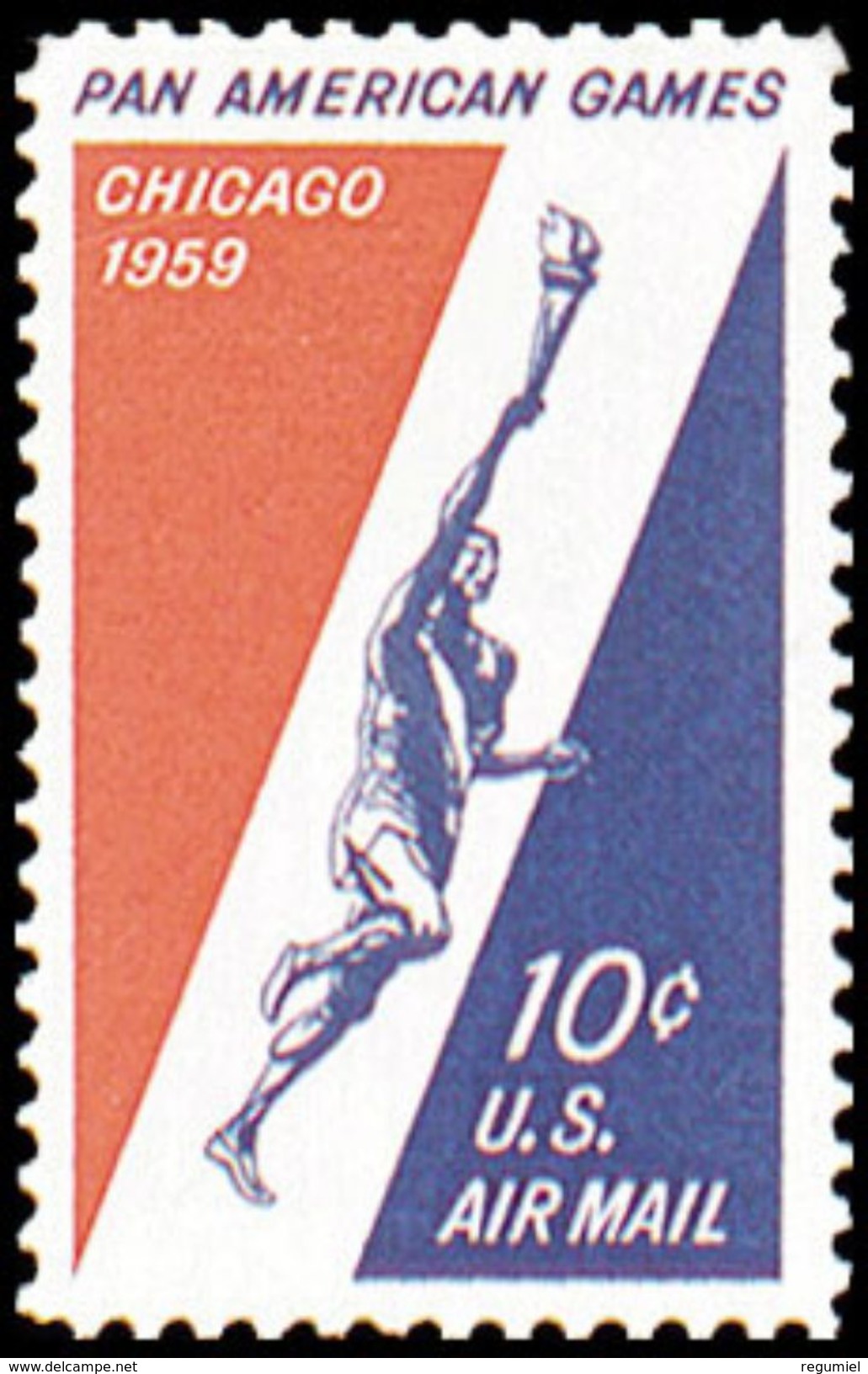 Estados Unidos Aereo 054 ** MNH. 1959 - 1b. 1918-1940 Ungebraucht