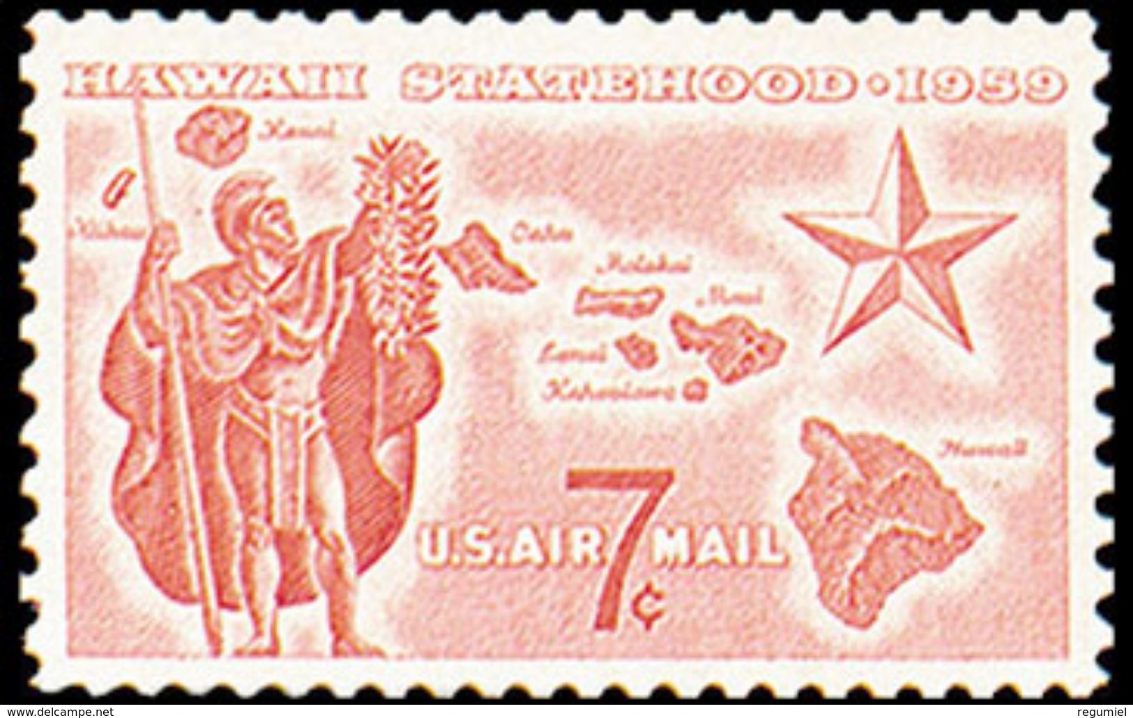 Estados Unidos Aereo 055 ** MNH. 1959 - 1b. 1918-1940 Nuovi