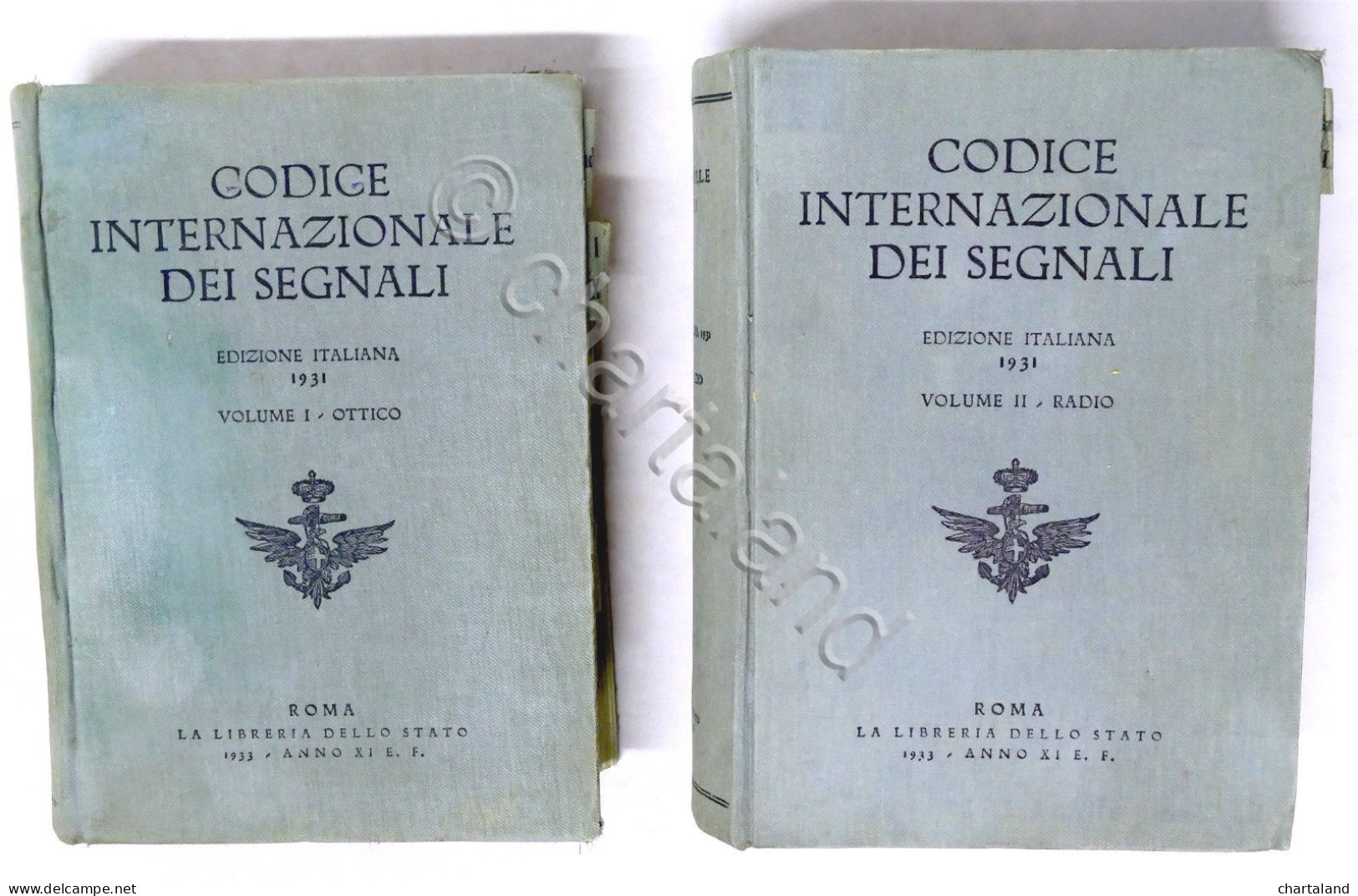 Marina - Codice Internazionale Dei Segnali  - Edizione Italiana 1931 - 2 Volumi - Documenti