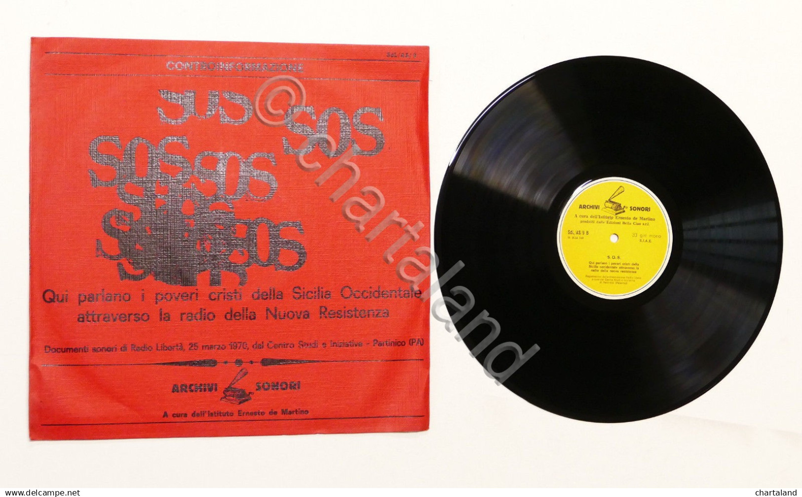 LP Disco 33 Giri Archivi Sonori - S.O.S. Sicilia Occidentale Radio Libertà 1970 - Altri & Non Classificati