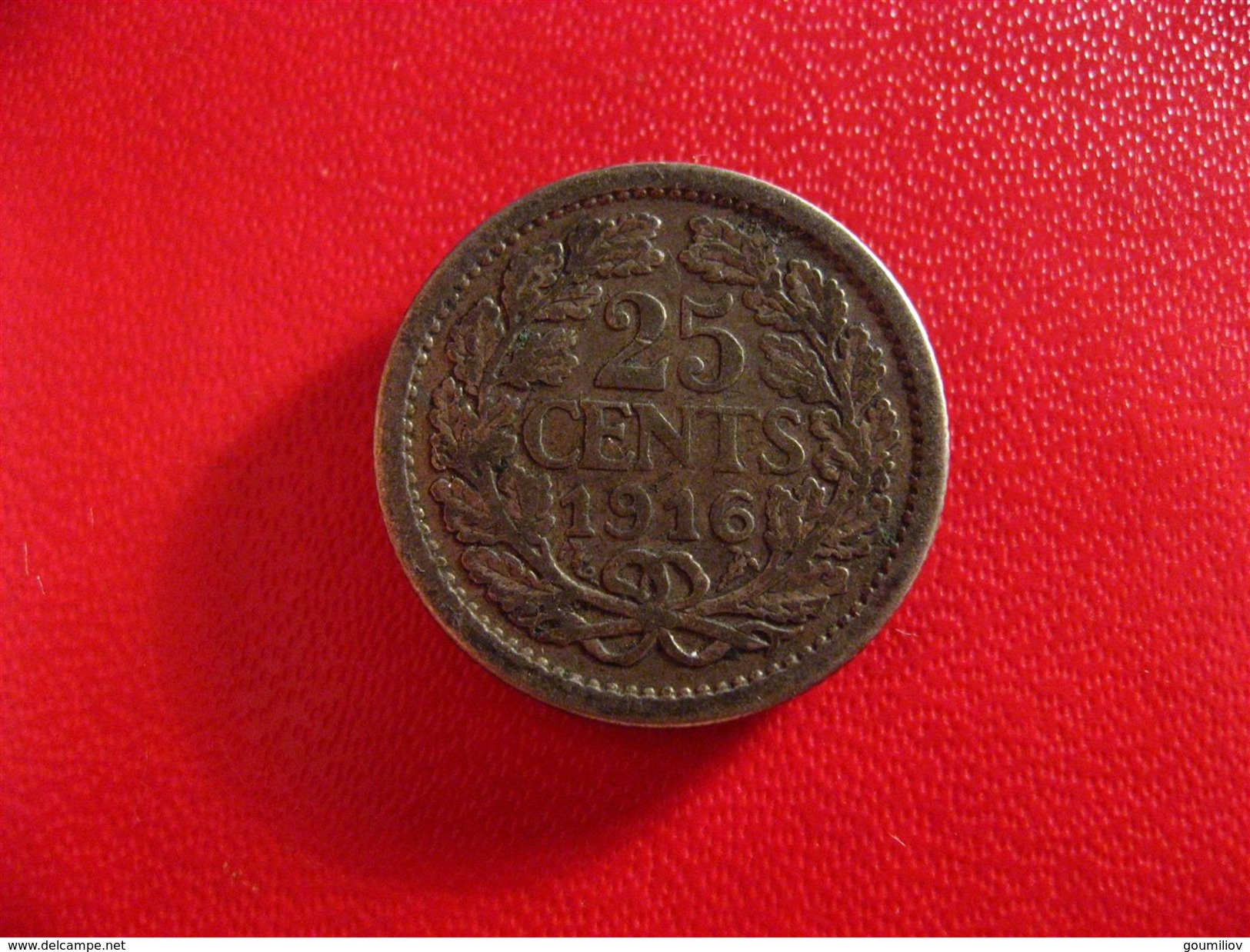 Pays-Bas - 25 Cents 1916 5726 - 25 Centavos