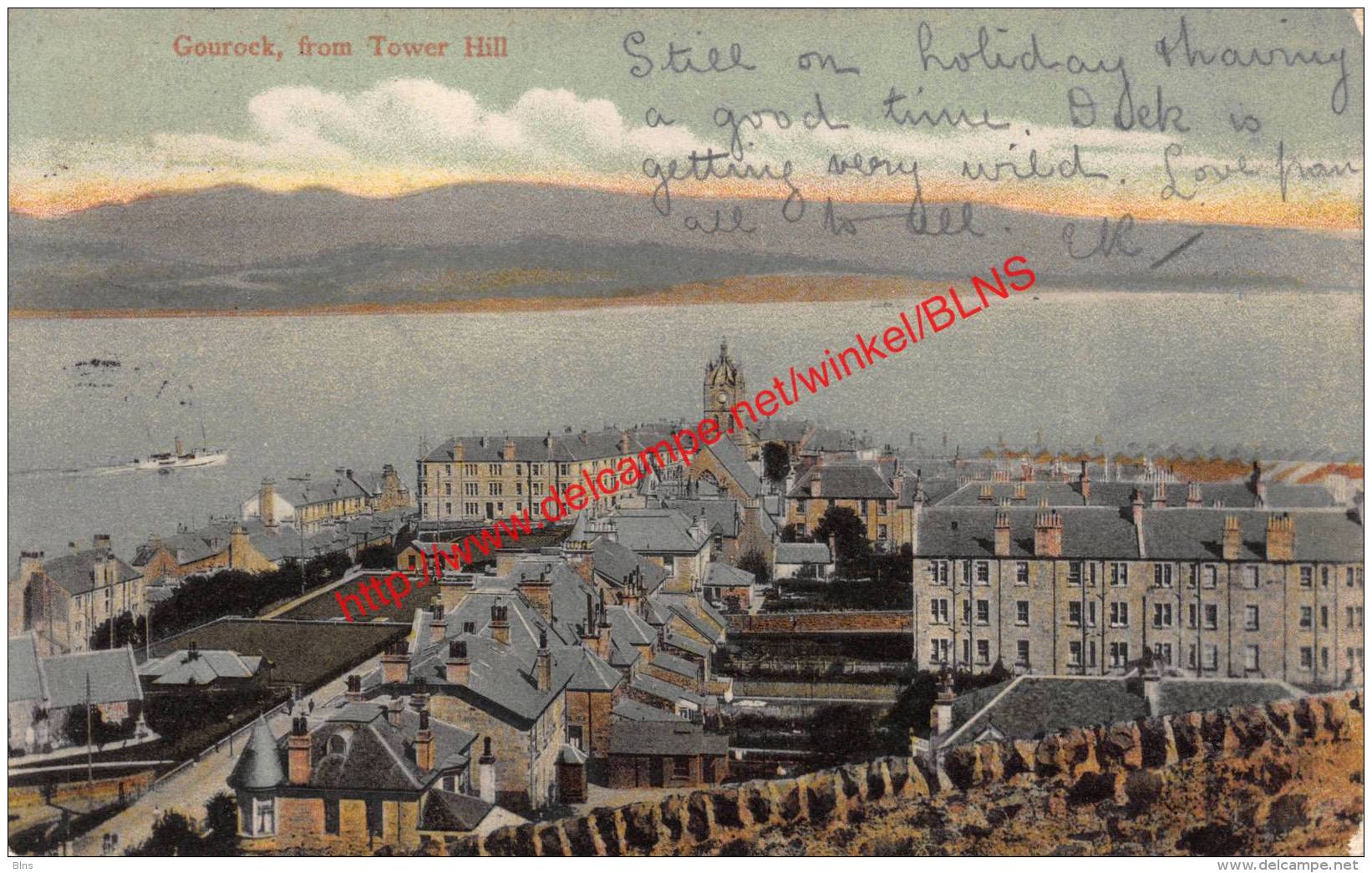 1906 - Gourock From Tower Hill - Renfrewshire