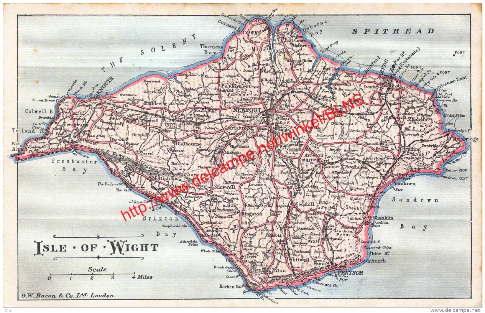 Isle Of Wight - Map - Ventnor