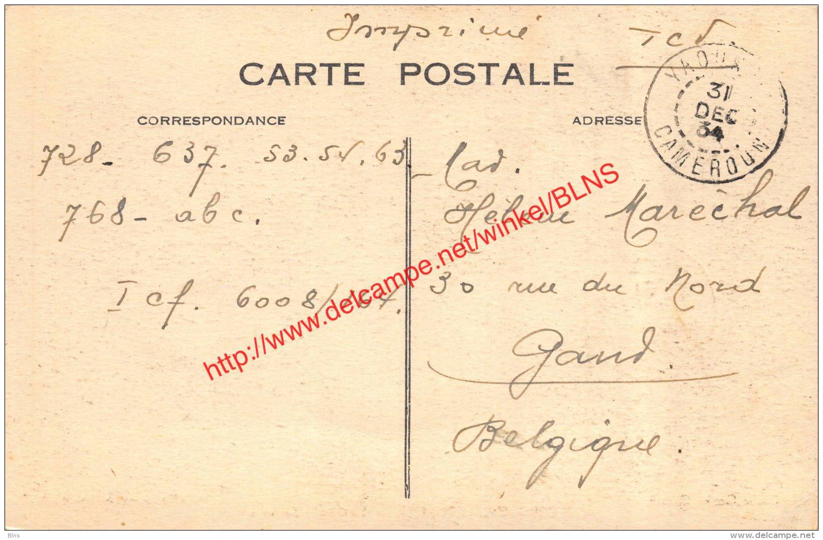 Nord-Cameroun - La Chute De Lala - 1934 - Cameroun