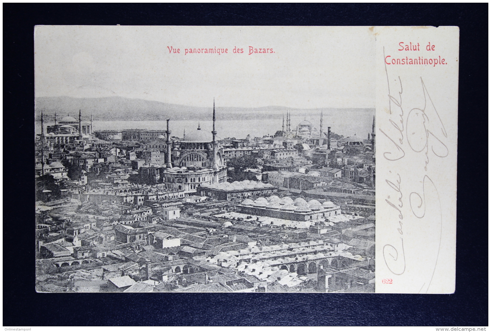 Russia Postcard From Constantinople To Gerrona Italy 1911 - Levant