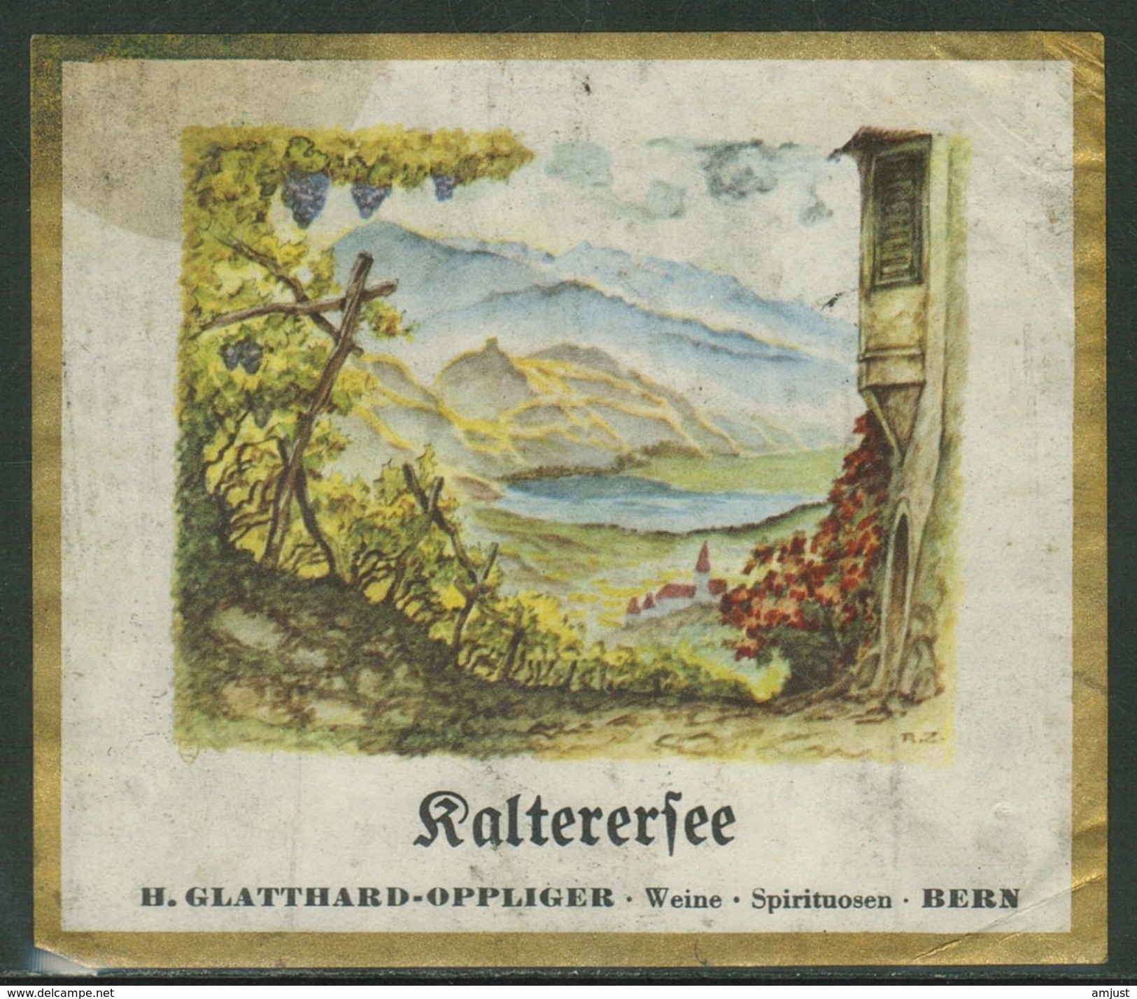 Rare // Etiquette //  Raltererfee,H.Glatthard-Oppliger, Bern Suisse - Autres & Non Classés