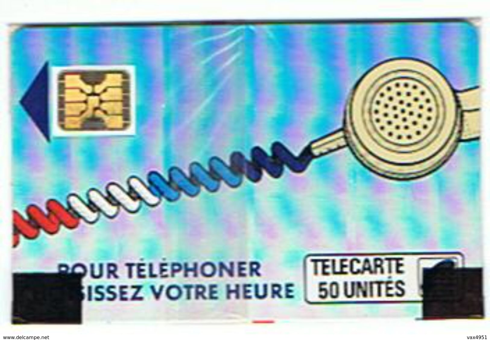 CARTE NEUVE SOUS BLISTER  POUR TELEPHONER CHOISISSEZ VOTRE HEURE  50 UNITES      ***  SAISIR *** - Reclame