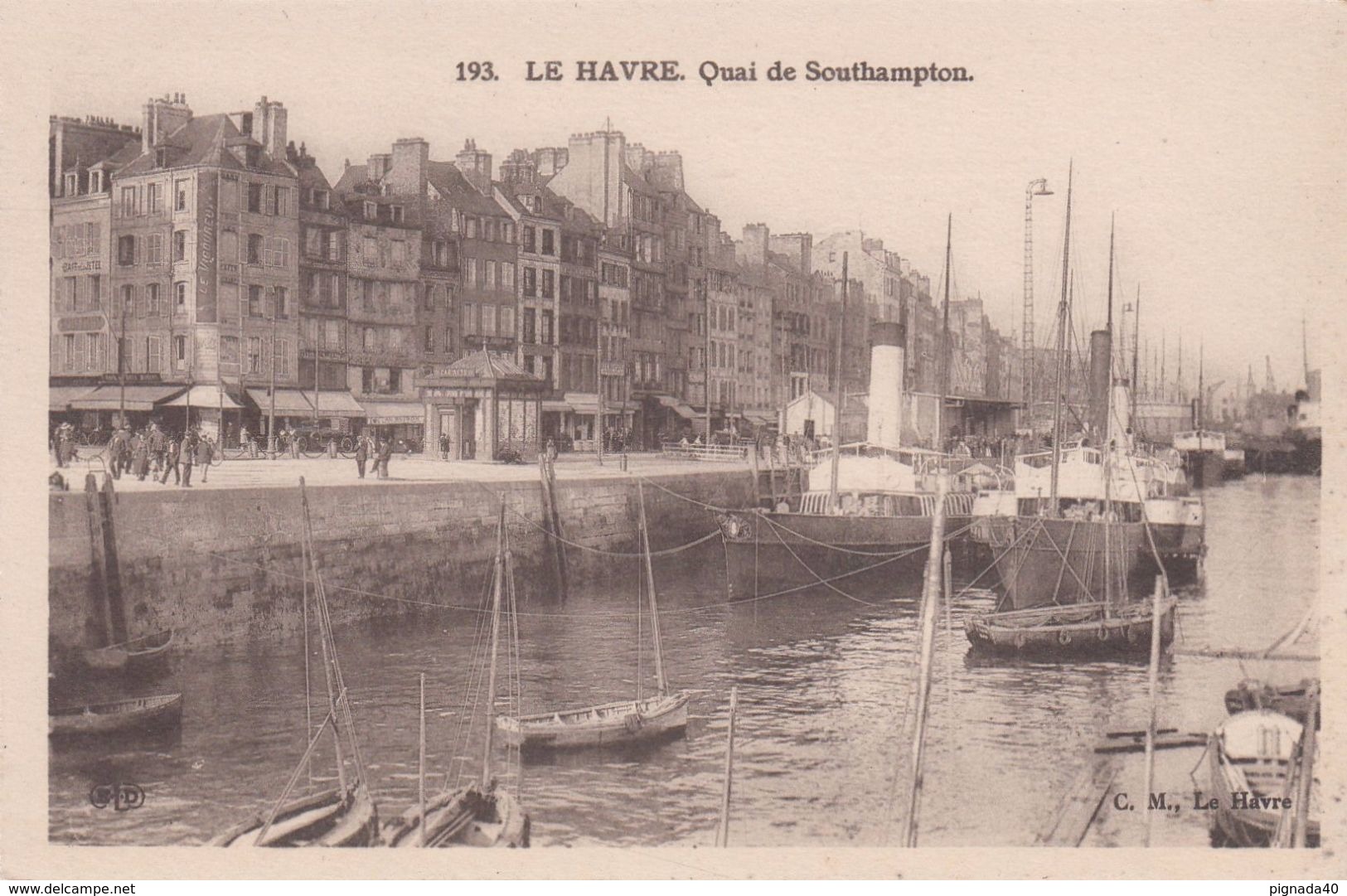 Cp , 76 , LE HAVRE , Quai De Southampton - Port