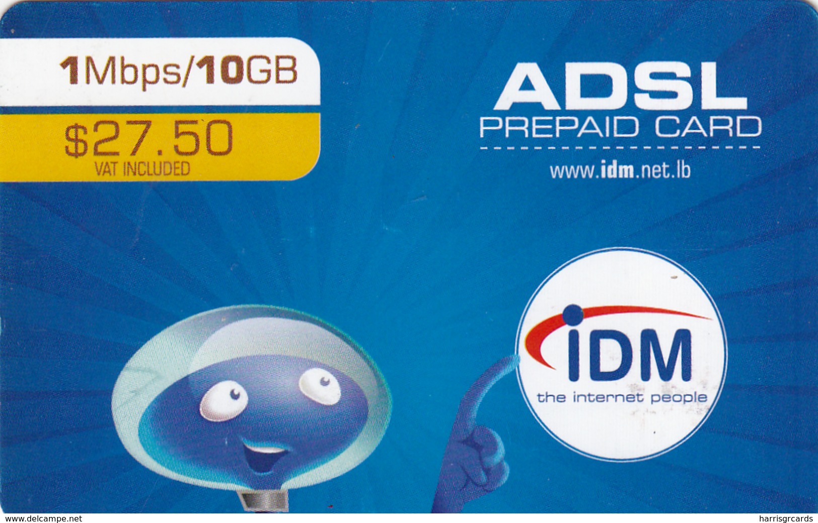 LEBANON - IDM Prepaid Card, $27,50, Used - Liban