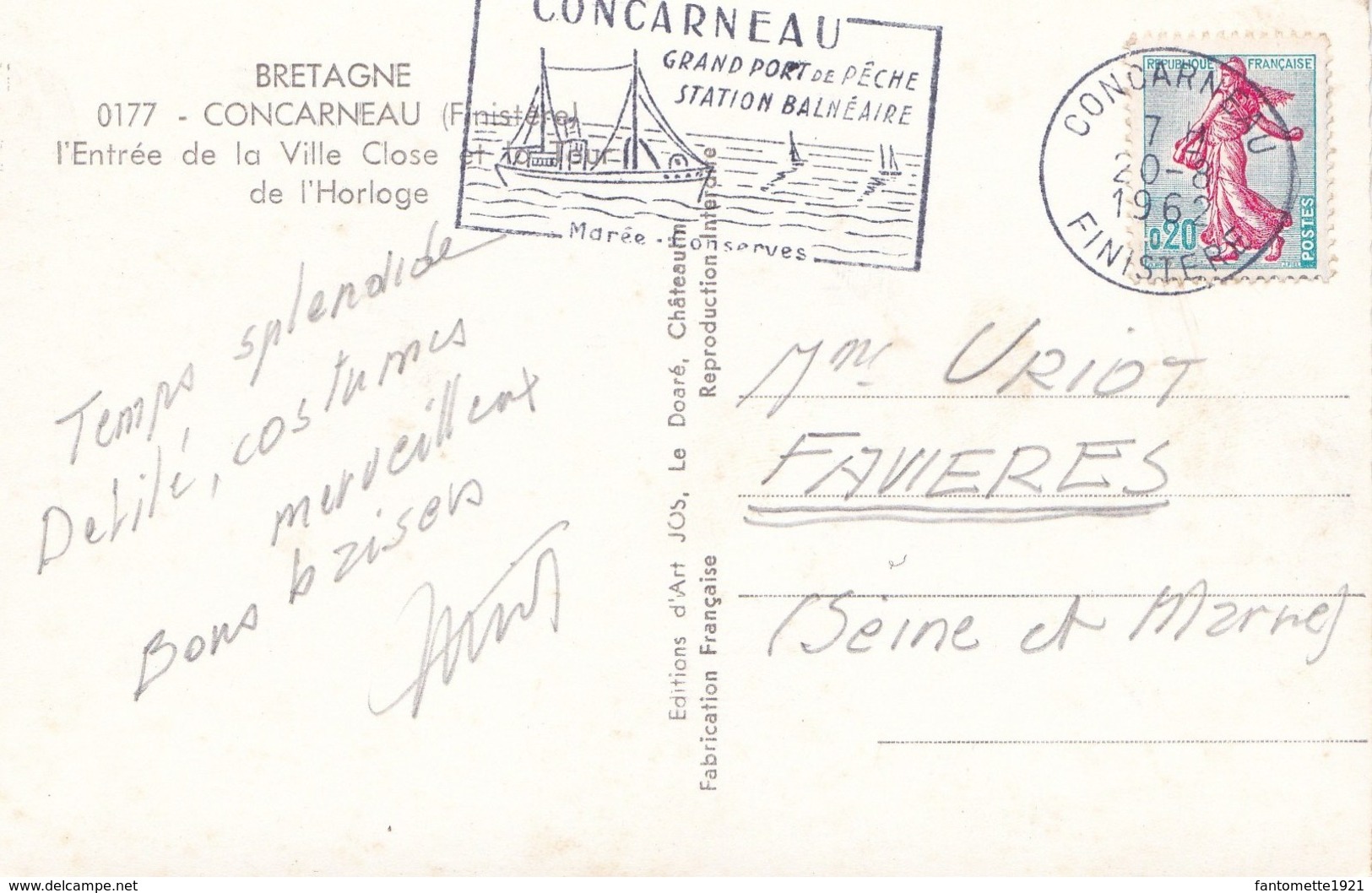 CONCARNEAU L'ENTREE DE LA VILLE CLOSE (dil336) - Concarneau