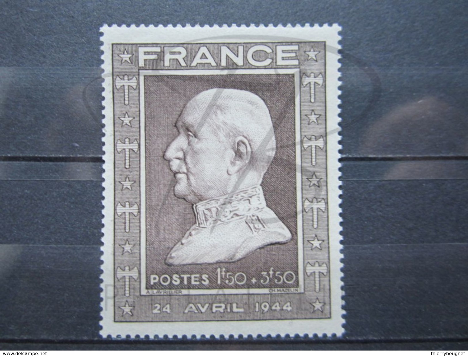 VEND BEAU TIMBRE DE FRANCE N° 606a , BRUN ROSE , XX !!! - Nuevos