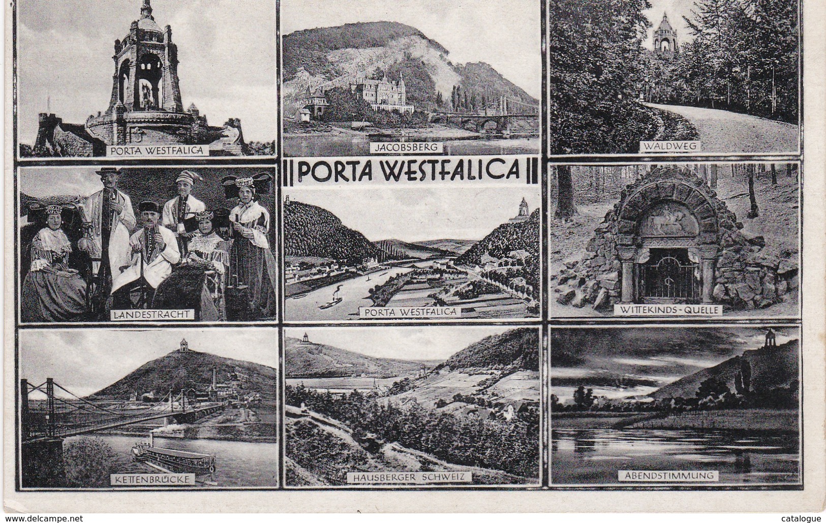 POSTKART DEUTCHE - PORTA WESTFALICA - Porta Westfalica