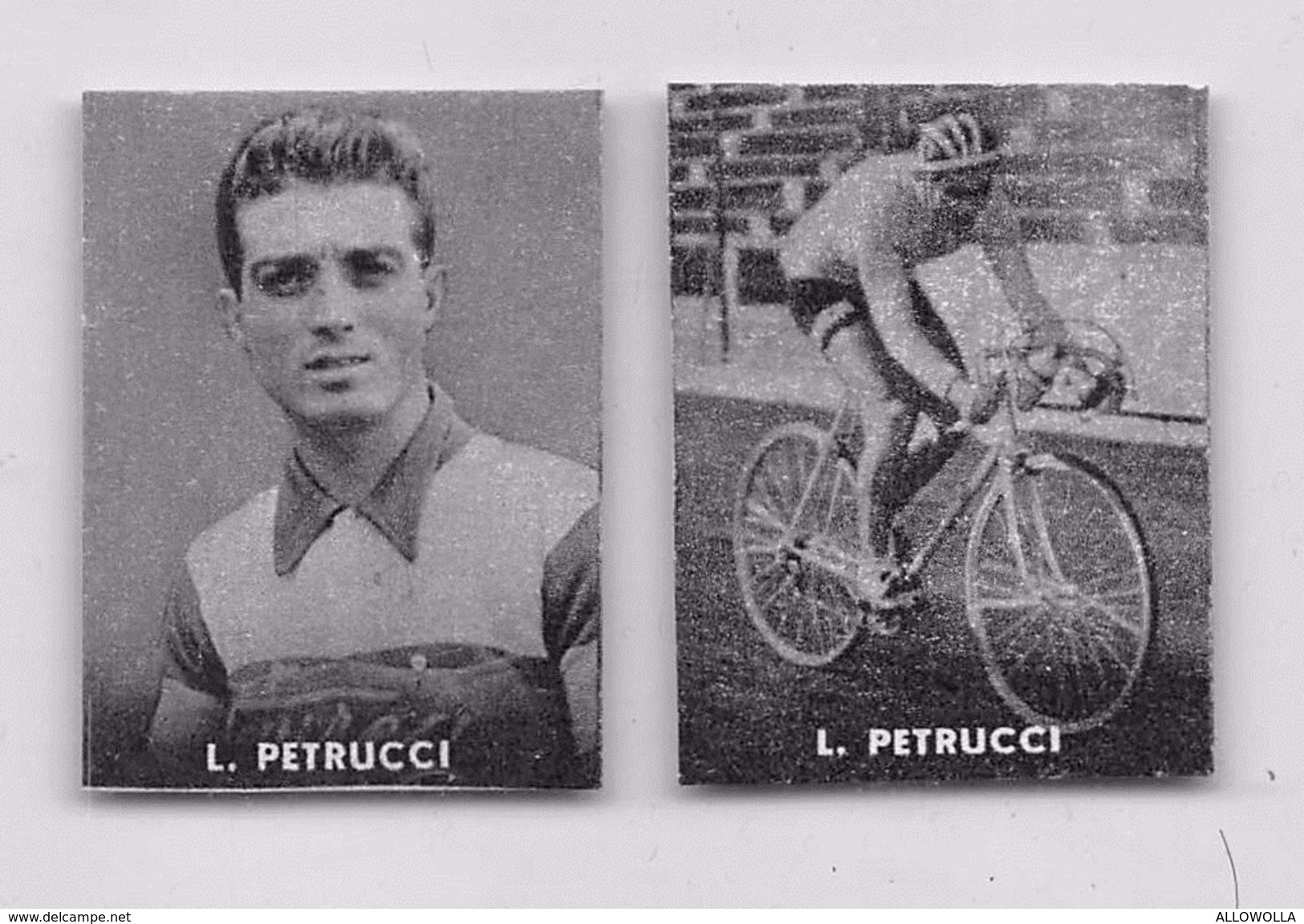 35 "LORETTO PETRUCCI 1929 - 2016 CICLISTA " COPPIA DI FIGURINE ORIGINALI "NANNINA" 1952 - Ciclismo