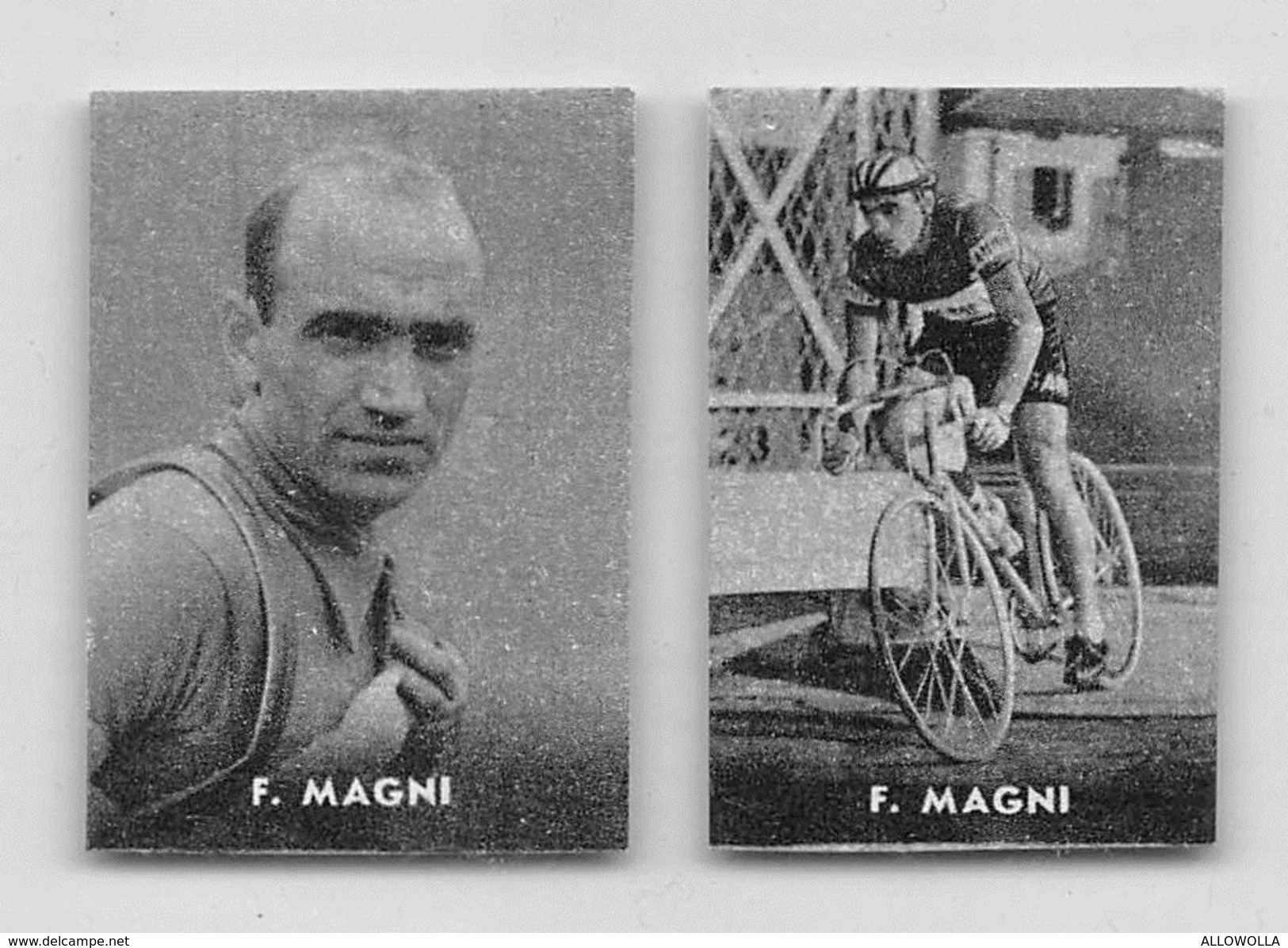 37 "FIORENZO MAGNI 1920 - 2012 CICLISTA " COPPIA DI FIGURINE ORIGINALI "NANNINA" 1952 - Ciclismo