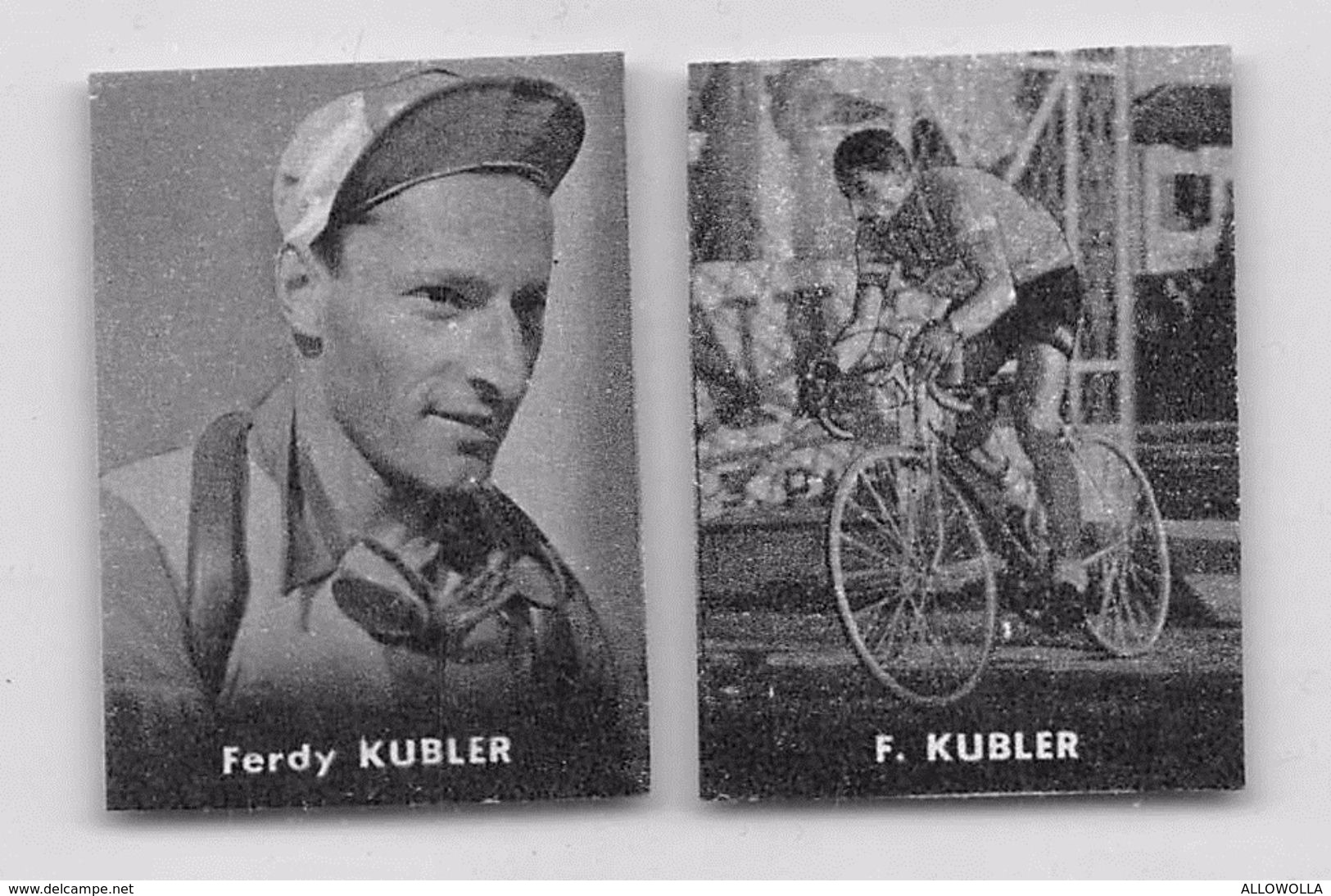 40 "FERDY KUBLER 1919 - 2016 CICLISTA " COPPIA DI FIGURINE ORIGINALI "NANNINA" 1952 - Ciclismo
