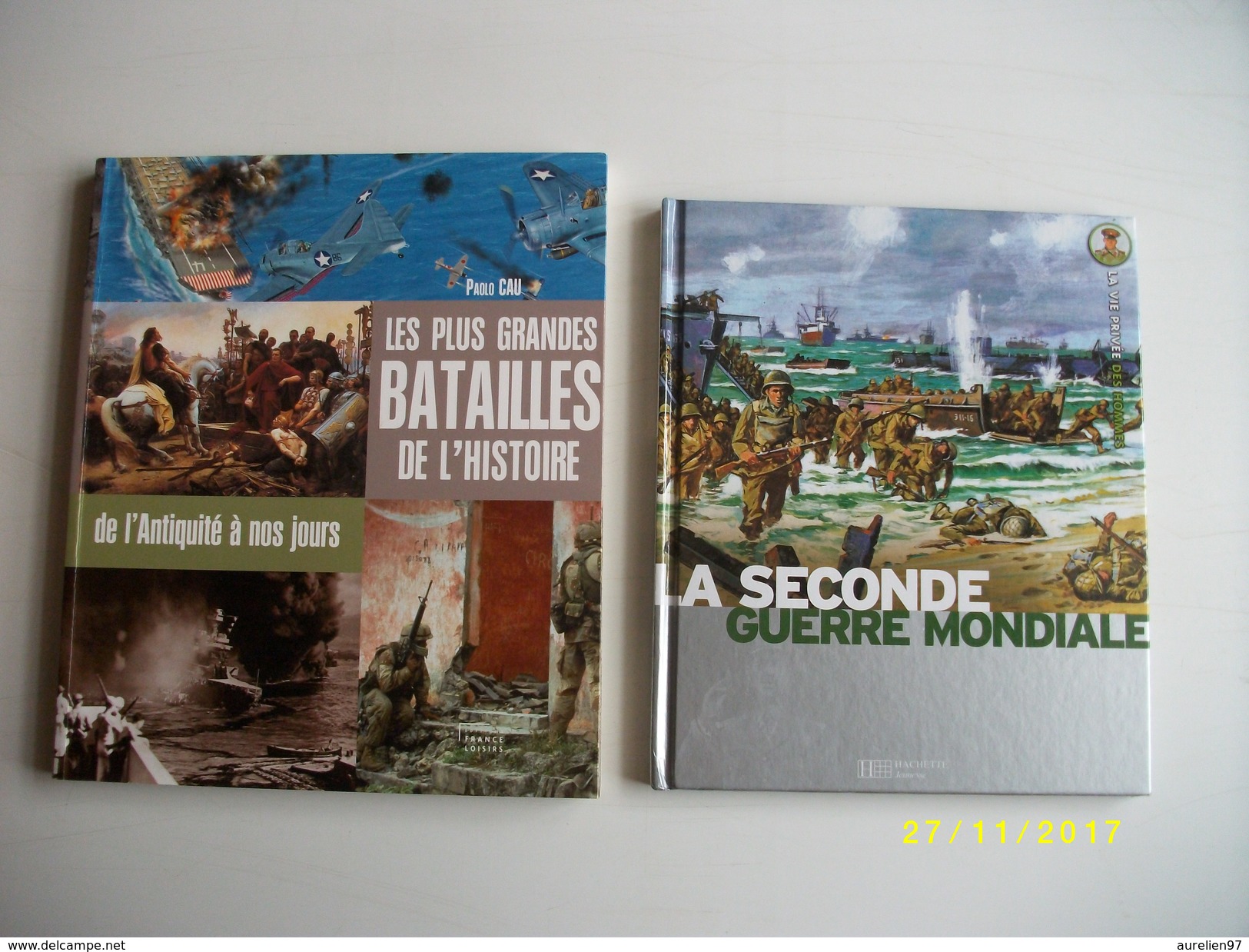 Lot De 2 Livres:la Seconde Guerre Mondiale Et Les Plus Grandes Batailles De L'histoire - Lots De Plusieurs Livres