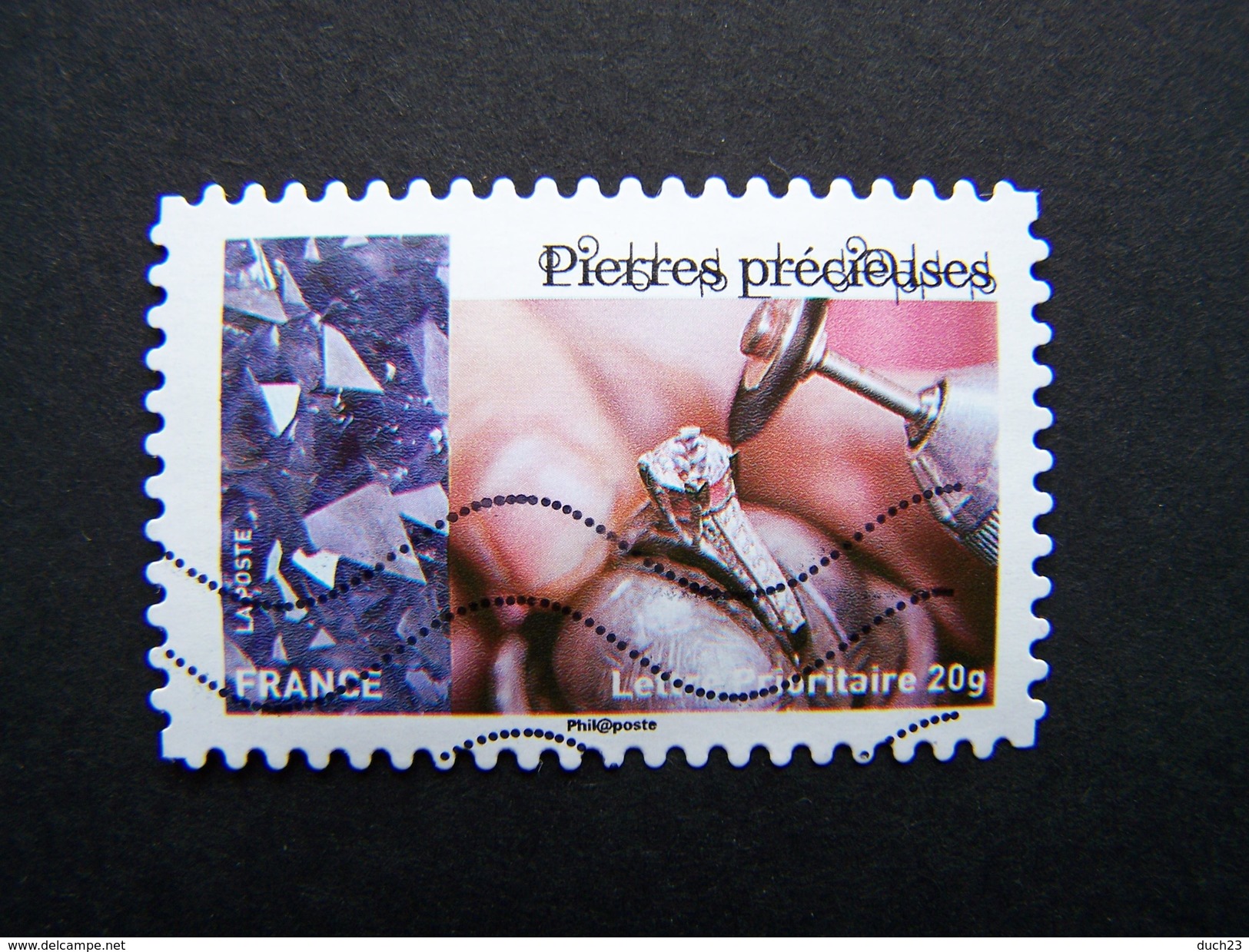 N°1081 LES PIERRES PRECIEUSES OBLITERE ANNEE 2015  DU CARNET L'ART ET LA MATIERE AUTOCOLLANT ADHESIF - Oblitérés