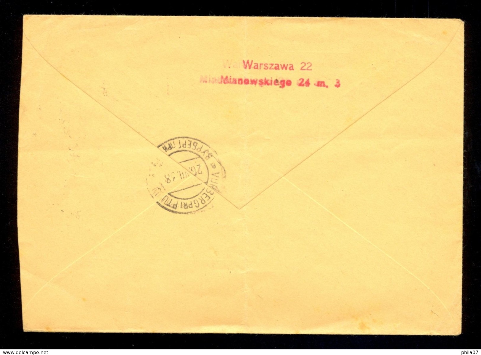 Letter With Nice Stamps Sent From Warszawa To Wurberg Pri Ptuju 1938. / 2 Scans - Andere & Zonder Classificatie