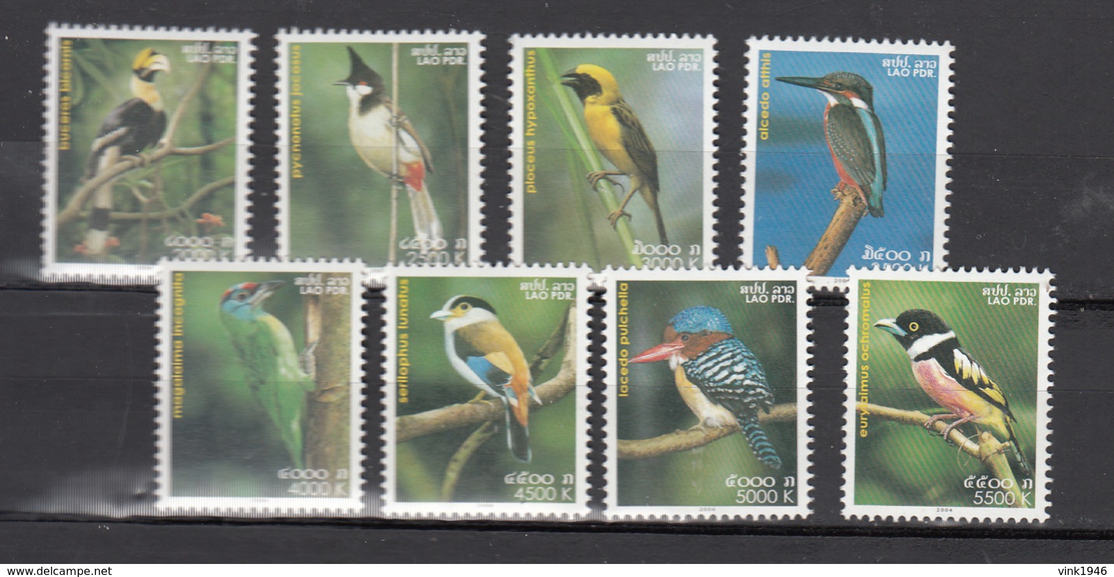 Laos 2004,8V In Set,birds,vogels,vögel,oiseaux,pajaros,uccelli,aves,MNH/Postfris,(A3464) - Andere & Zonder Classificatie