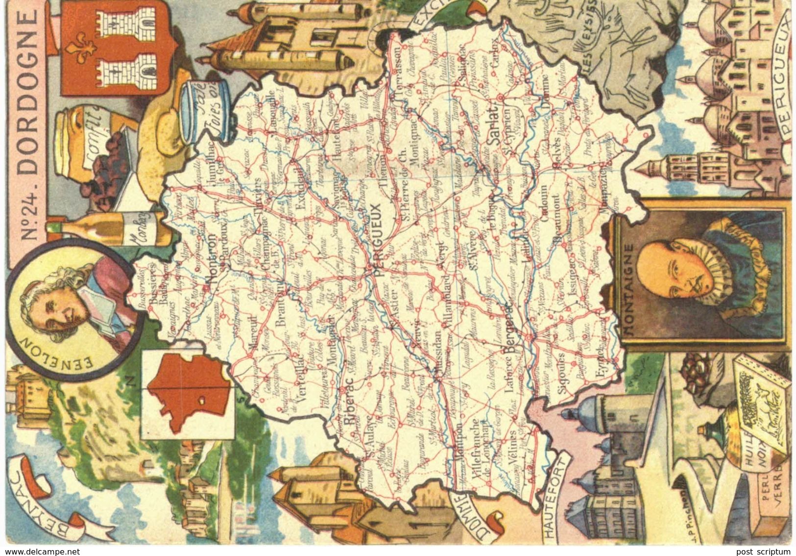 Lot- départements français - lot de 27 cartes + provence + Andorre