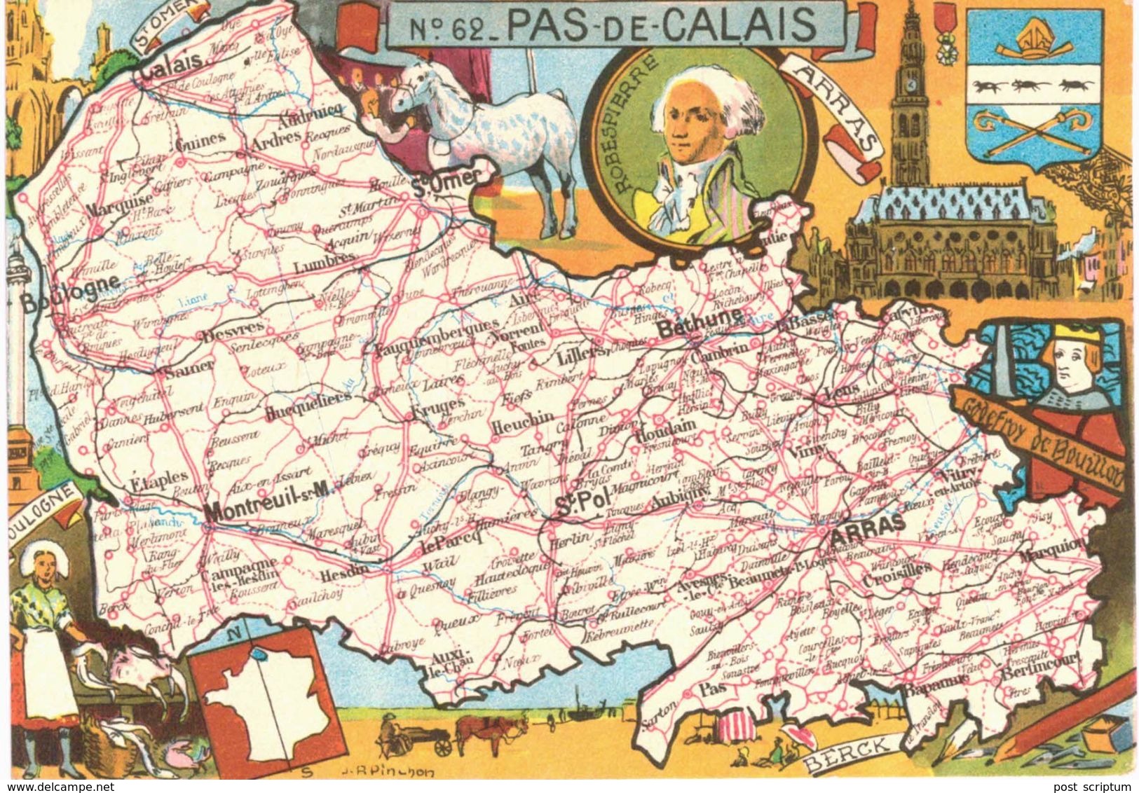 Lot- départements français - lot de 27 cartes + provence + Andorre