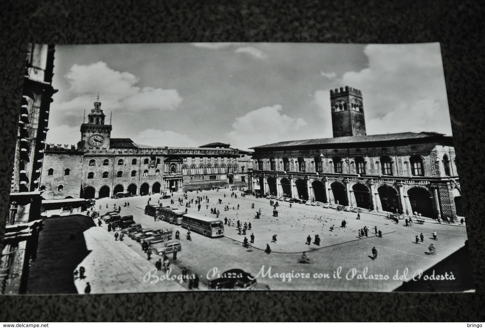 920- Bologna, Piazza Maggiore Con Il Palazzo Del Podestà / Autos / Cars - Bologna