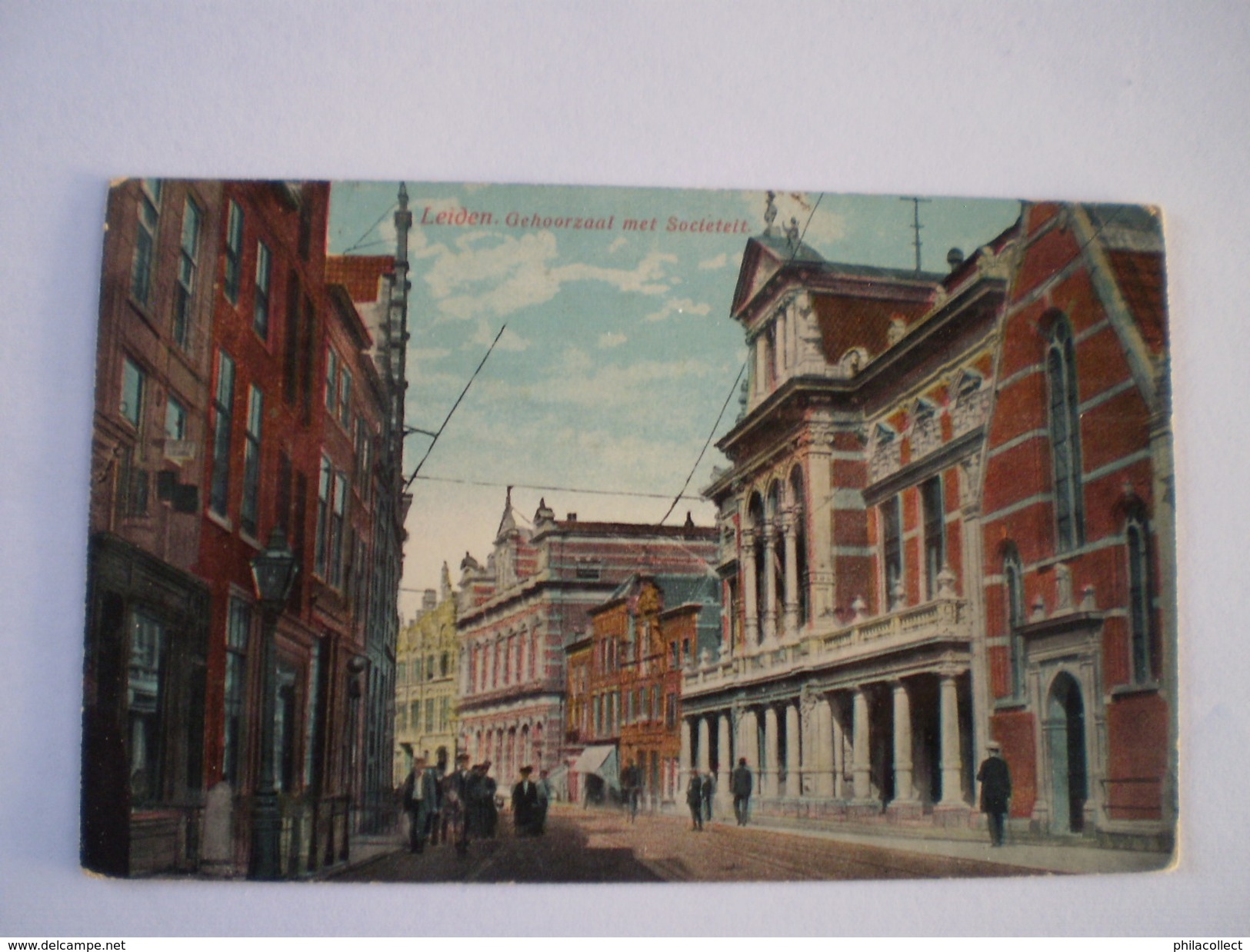 Leiden // Gehoorzaal Met Societeit // Gelopen 1916 - Leiden