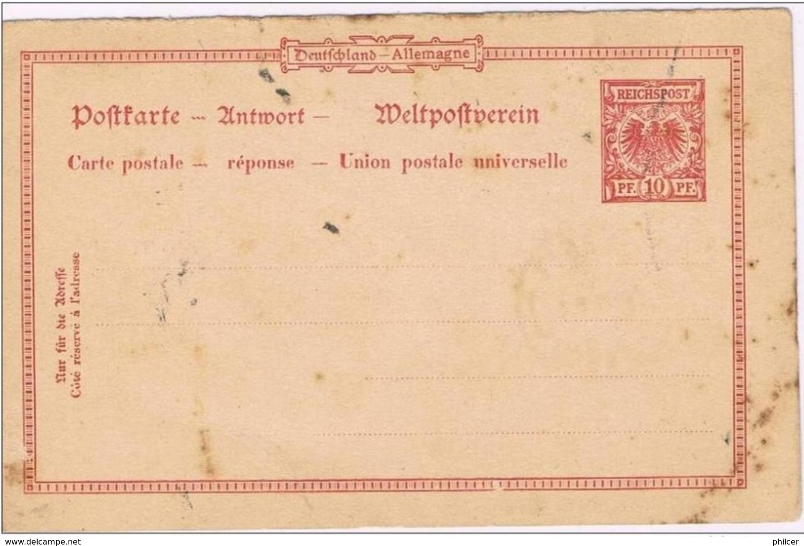 Alemanha, 1893, 1938, 2 Post Card - Briefkaarten