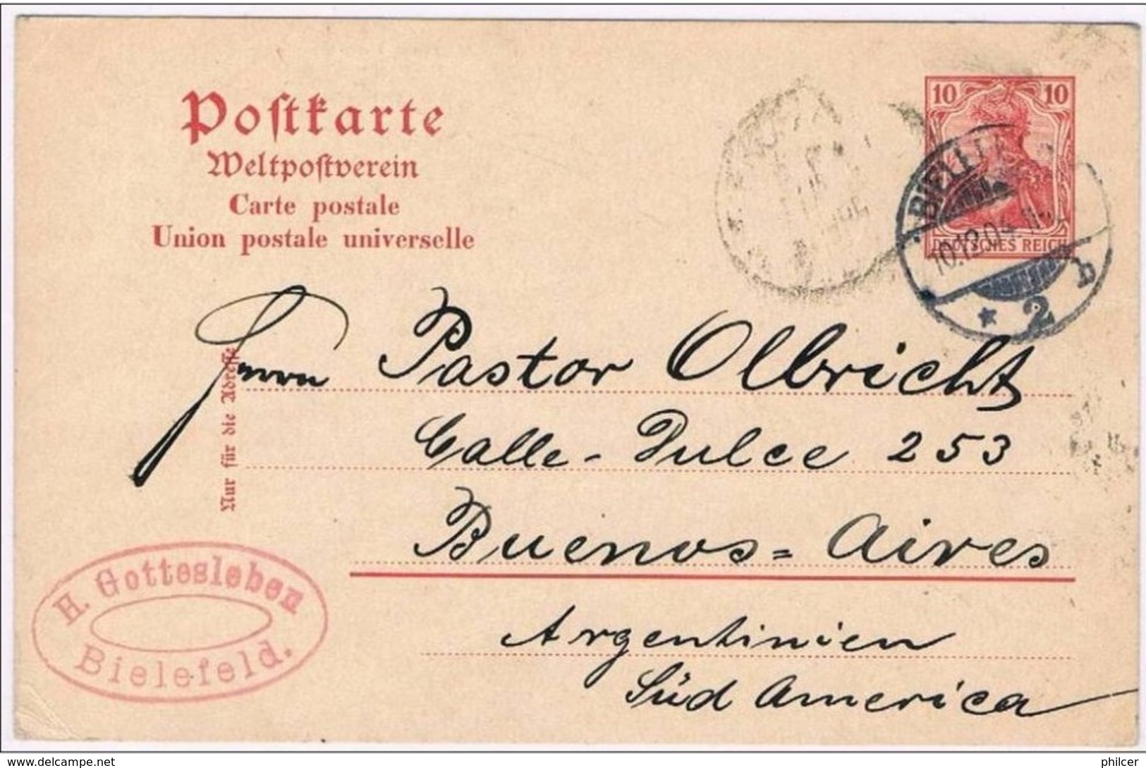 Alemanha, 1904, 2 Post Card - Postkarten