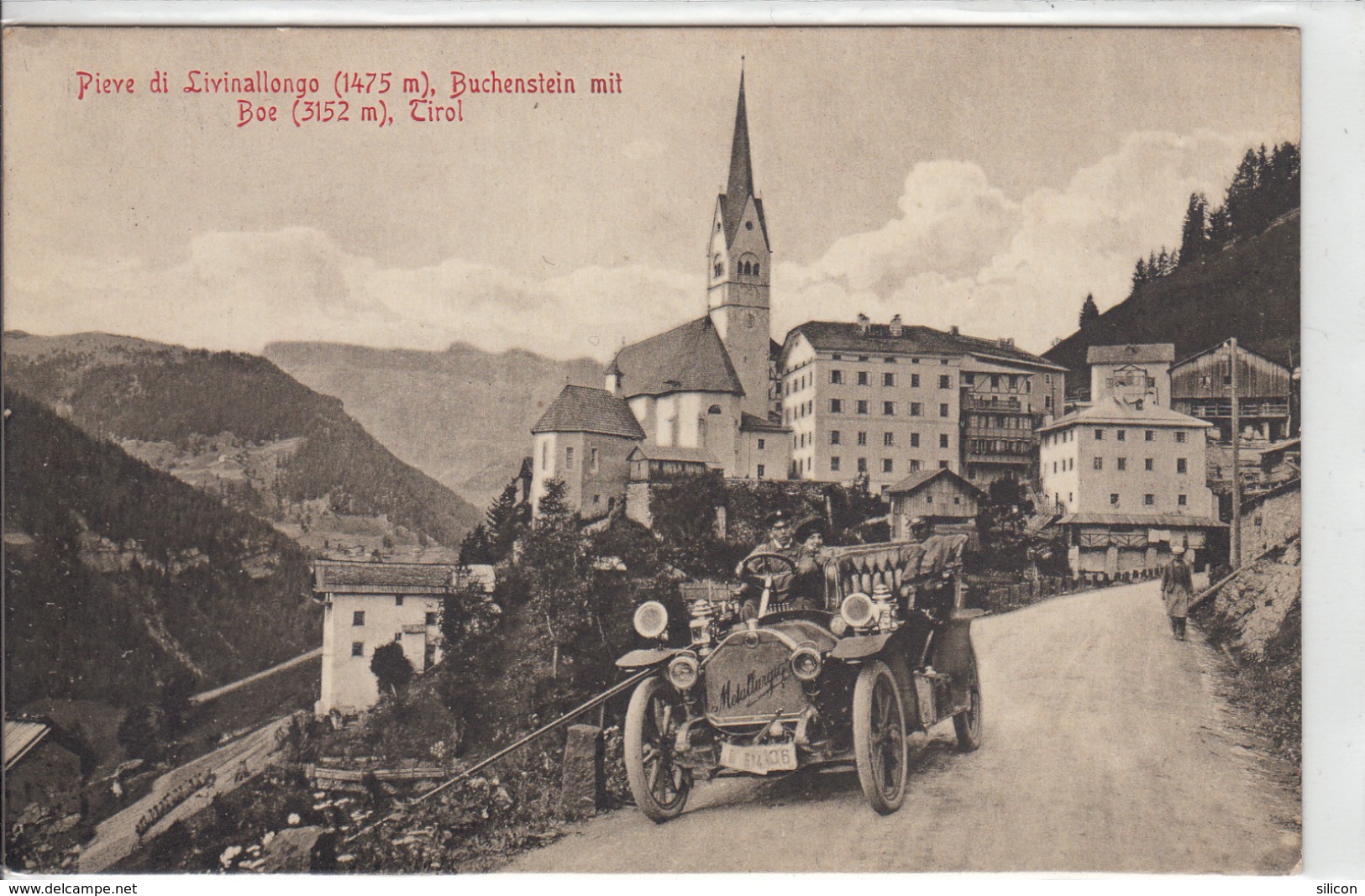 Pieve Di Livinallongo - Veduta Con Bella Automobile In Primo Piano - Belluno