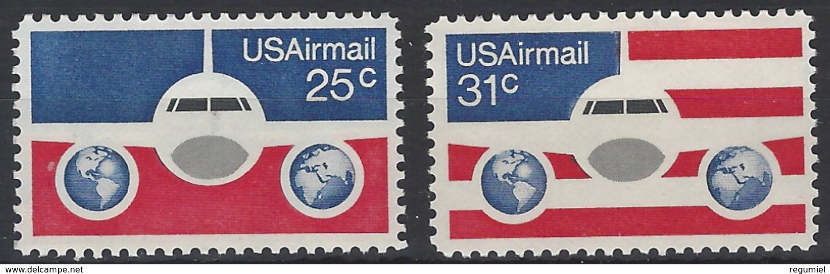 Estados Unidos Aereo 083/84 ** MNH. 1976 - 1b. 1918-1940 Neufs